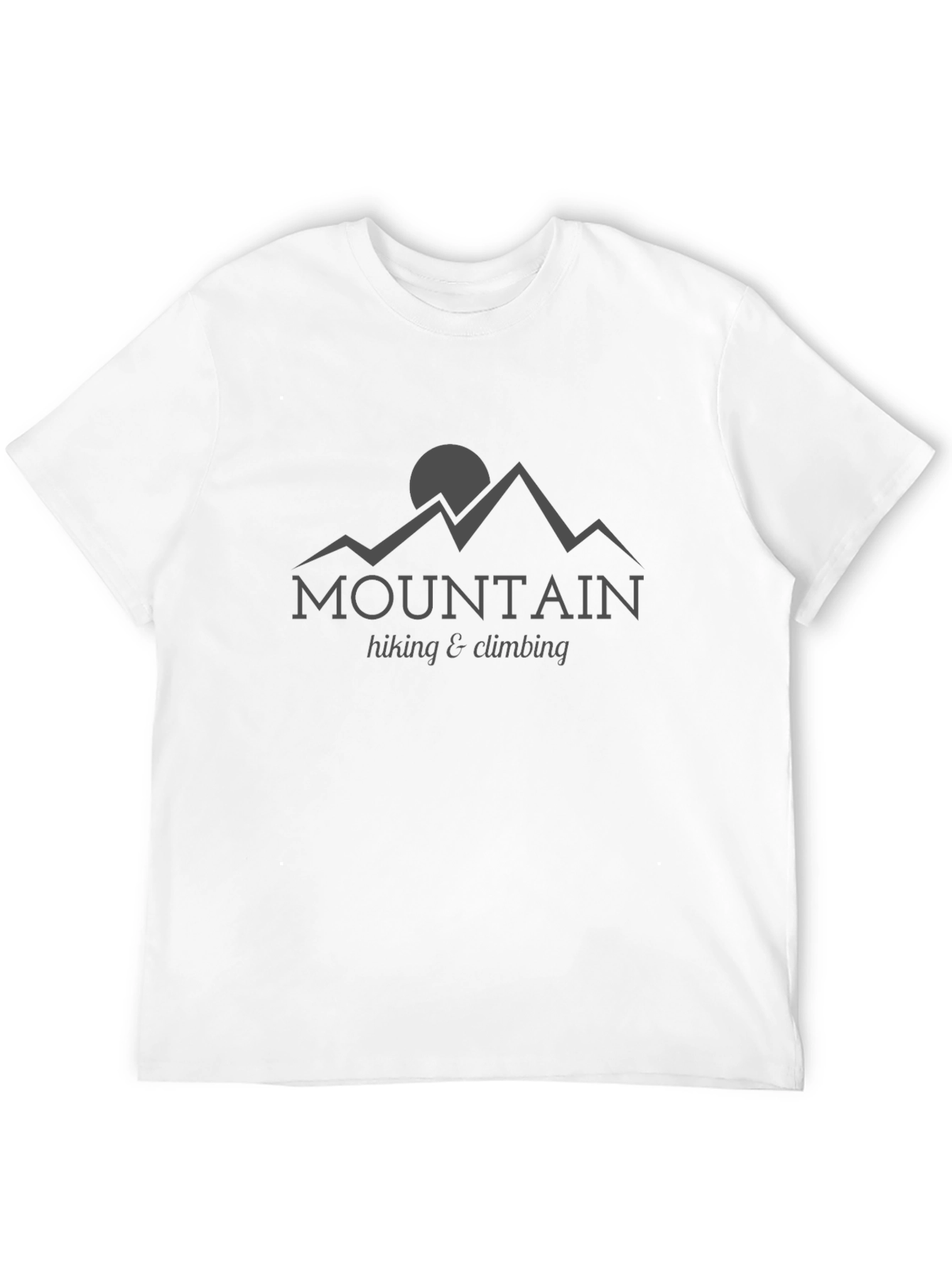 Mountain Hiking & Climbing Black Graphic Tee