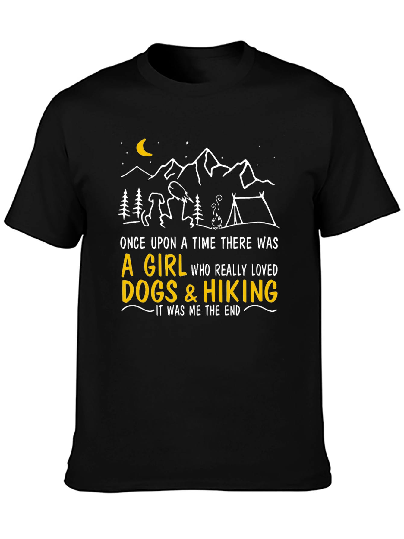 Dog & Hiking Lover Graphic Tee