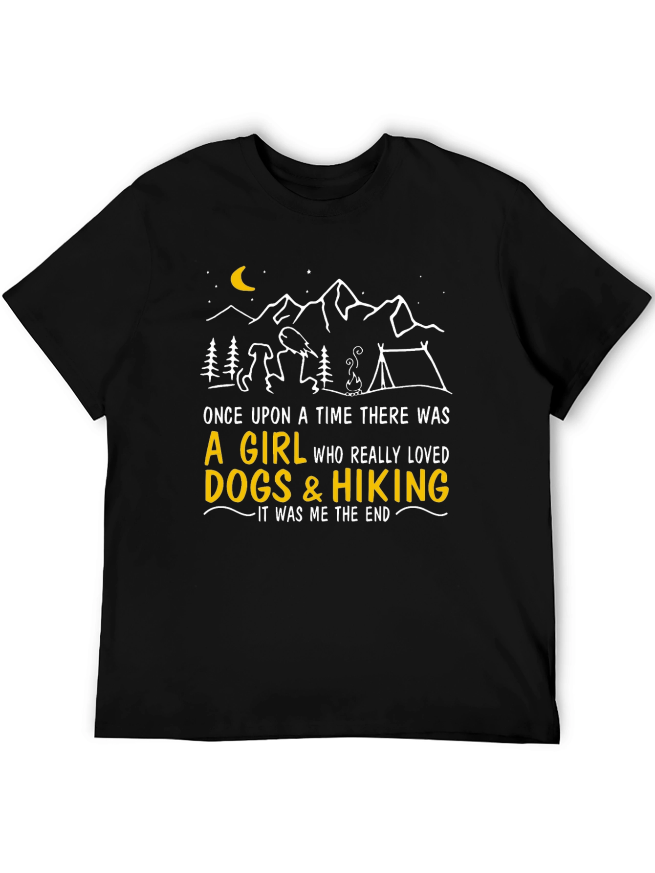 Dog & Hiking Lover Graphic Tee