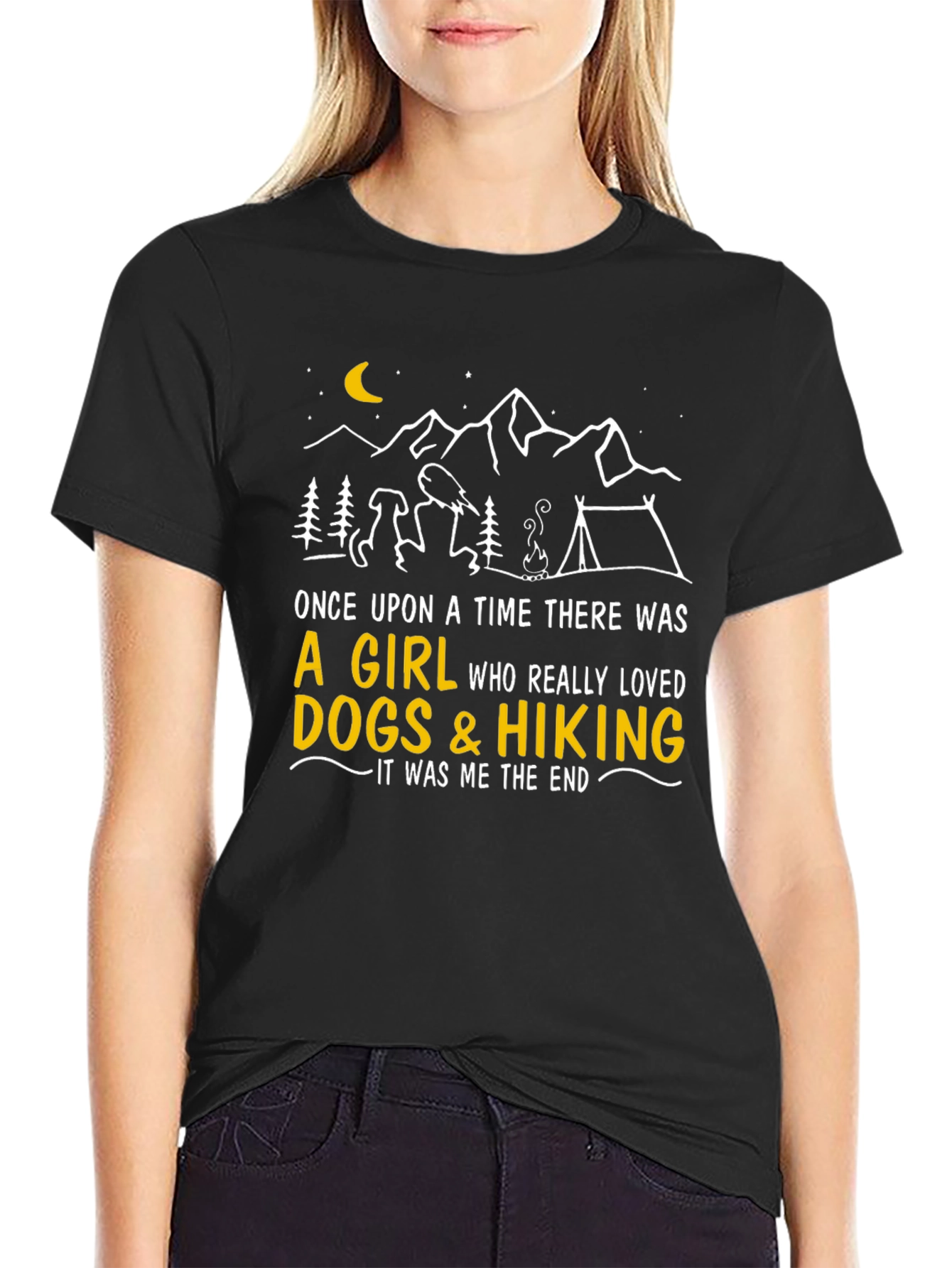 Dog & Hiking Lover Graphic Tee
