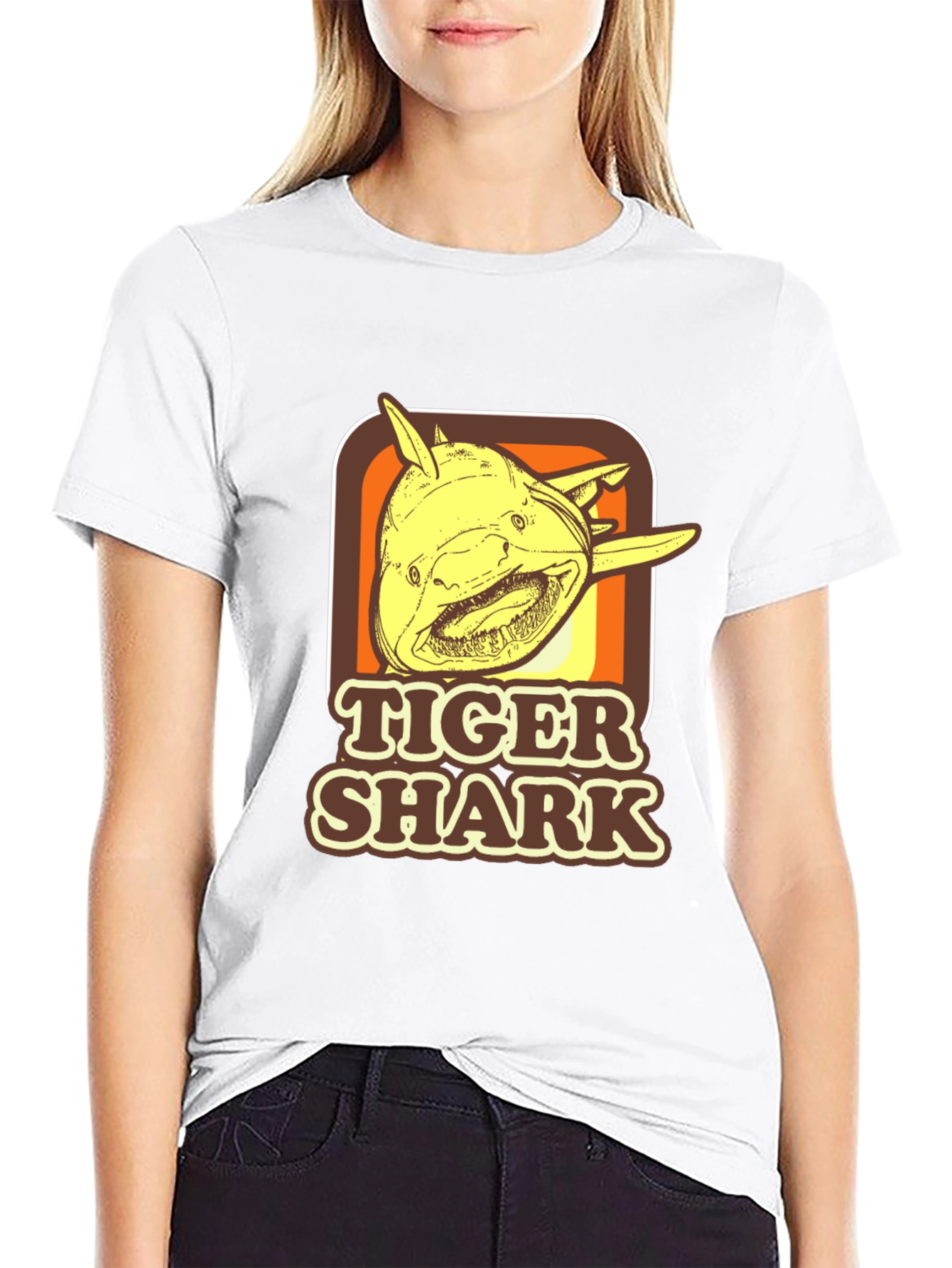 Tiger Shark Retro Graphic T-Shirt