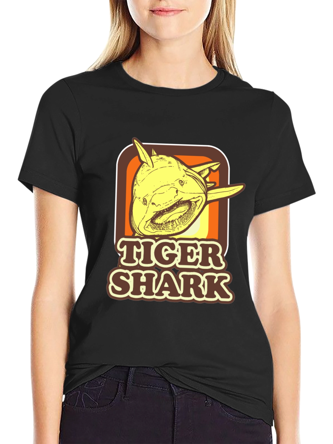 Tiger Shark Retro Graphic T-Shirt