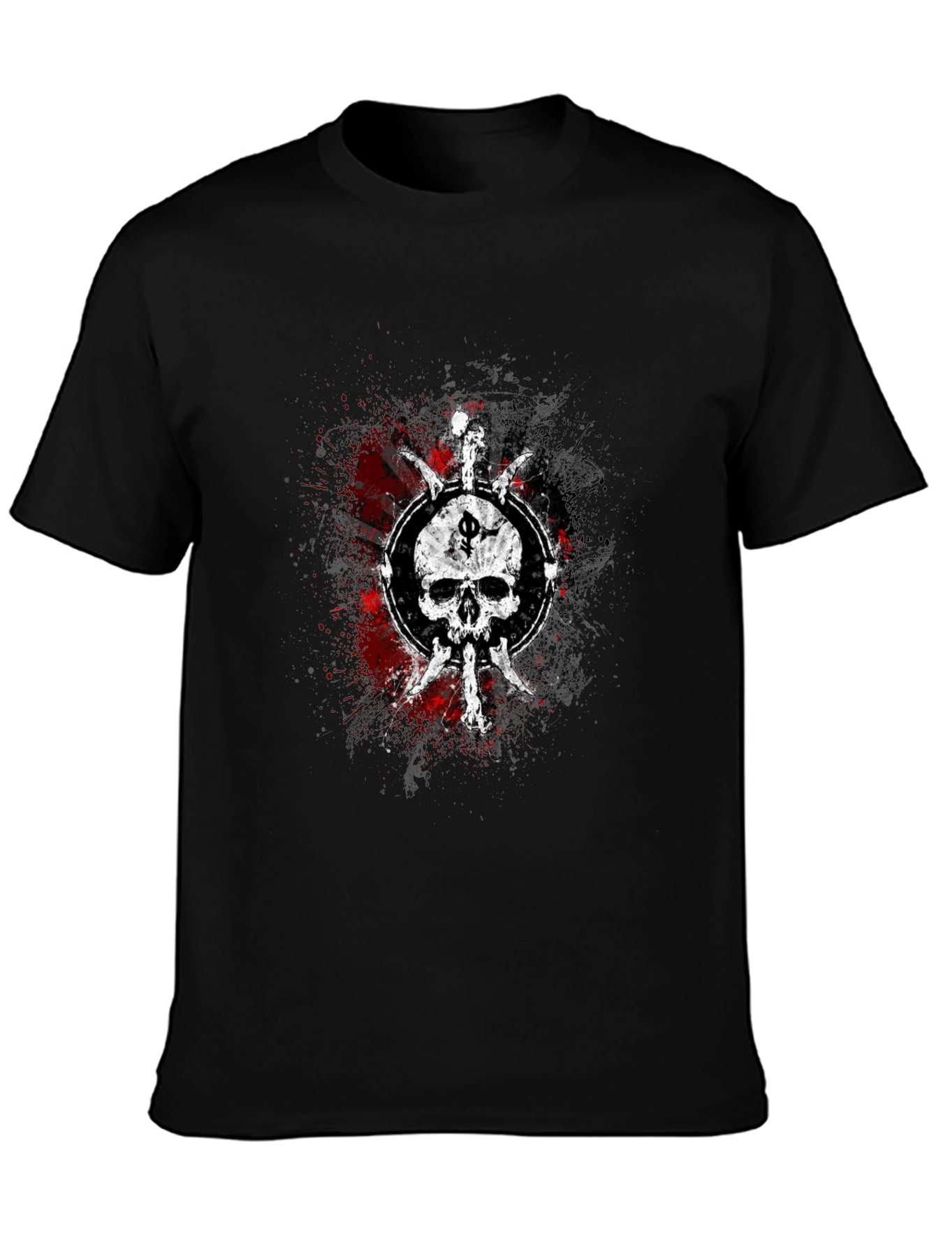 Skull & Dagger Graphic Tee - Black