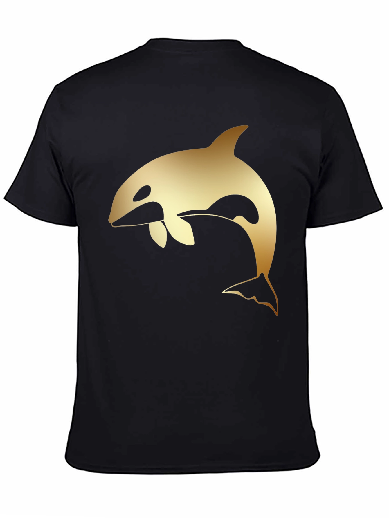 Orca Graphic Tee - Stylish Black Cotton T-Shirt