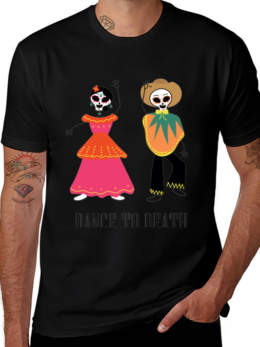 Dance to Death Graphic Tee - Día de Muertos Style