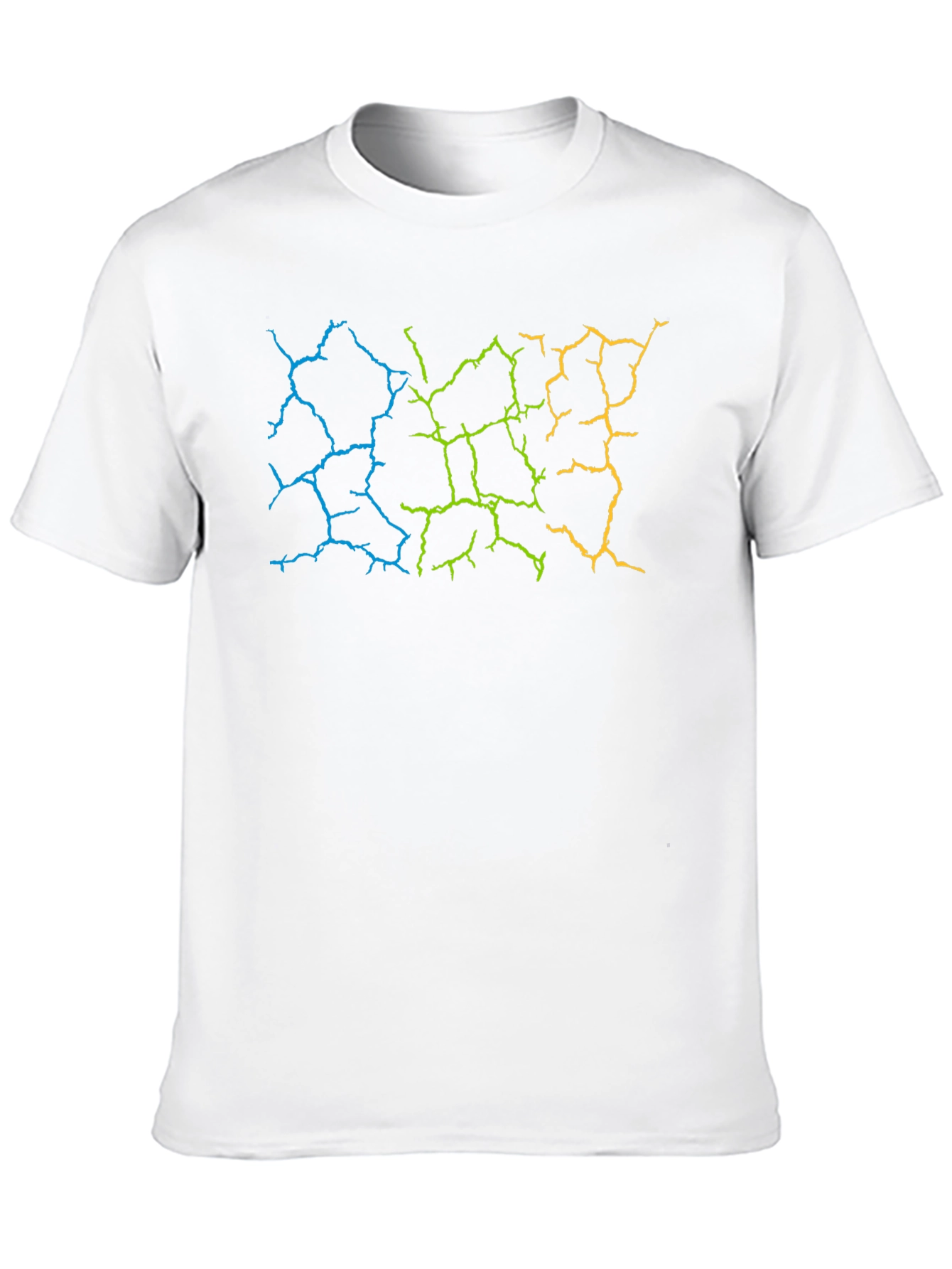 Cracked Earth Graphic Black T-Shirt