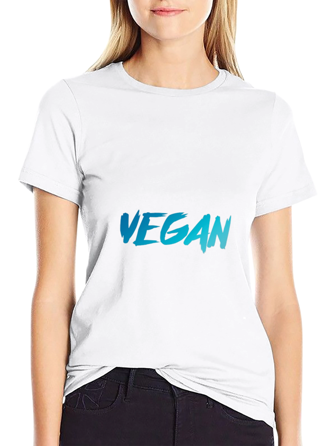 Vegan Black T-Shirt - Stylish & Comfortable