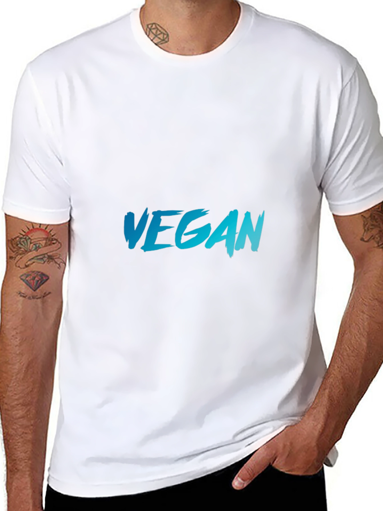 Vegan Black T-Shirt - Stylish & Comfortable