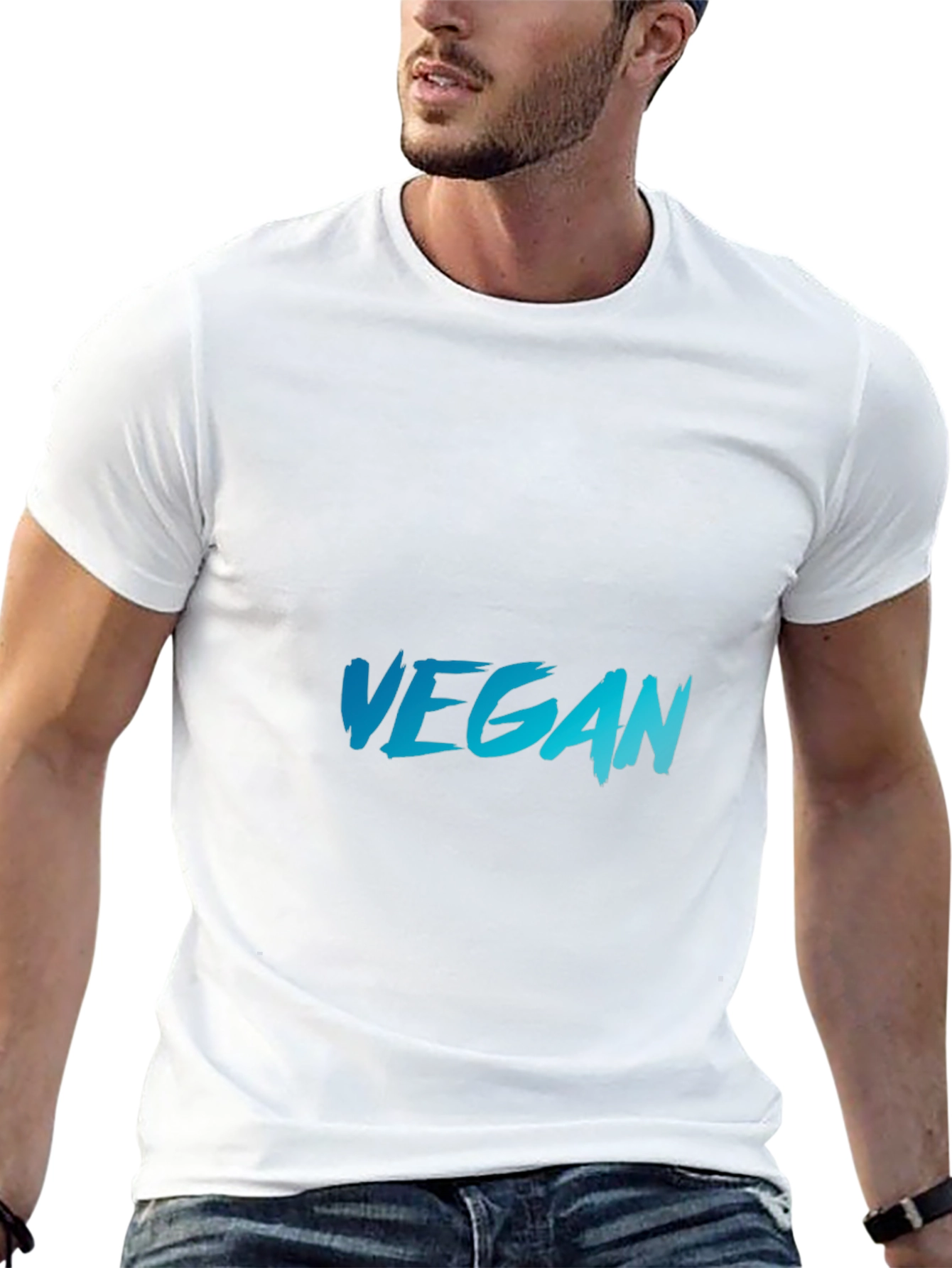 Vegan Black T-Shirt - Stylish & Comfortable