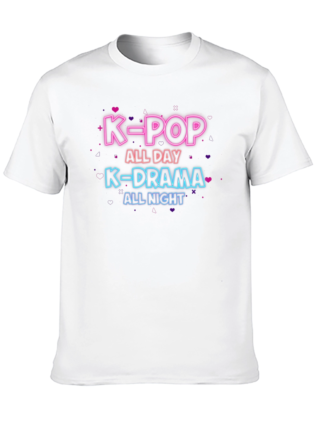 K-Pop All Day K-Drama All Night Black T-Shirt