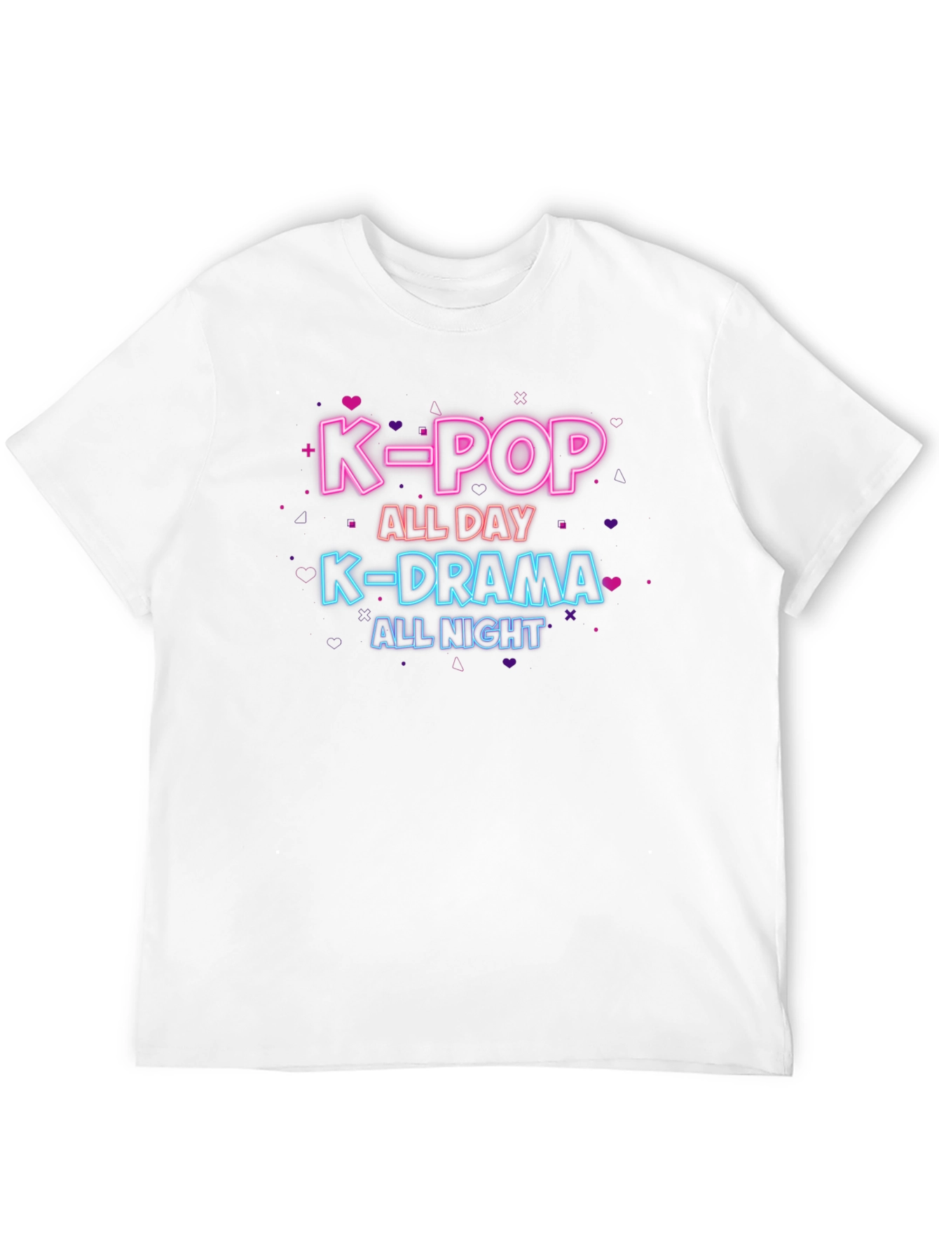 K-Pop All Day K-Drama All Night Black T-Shirt