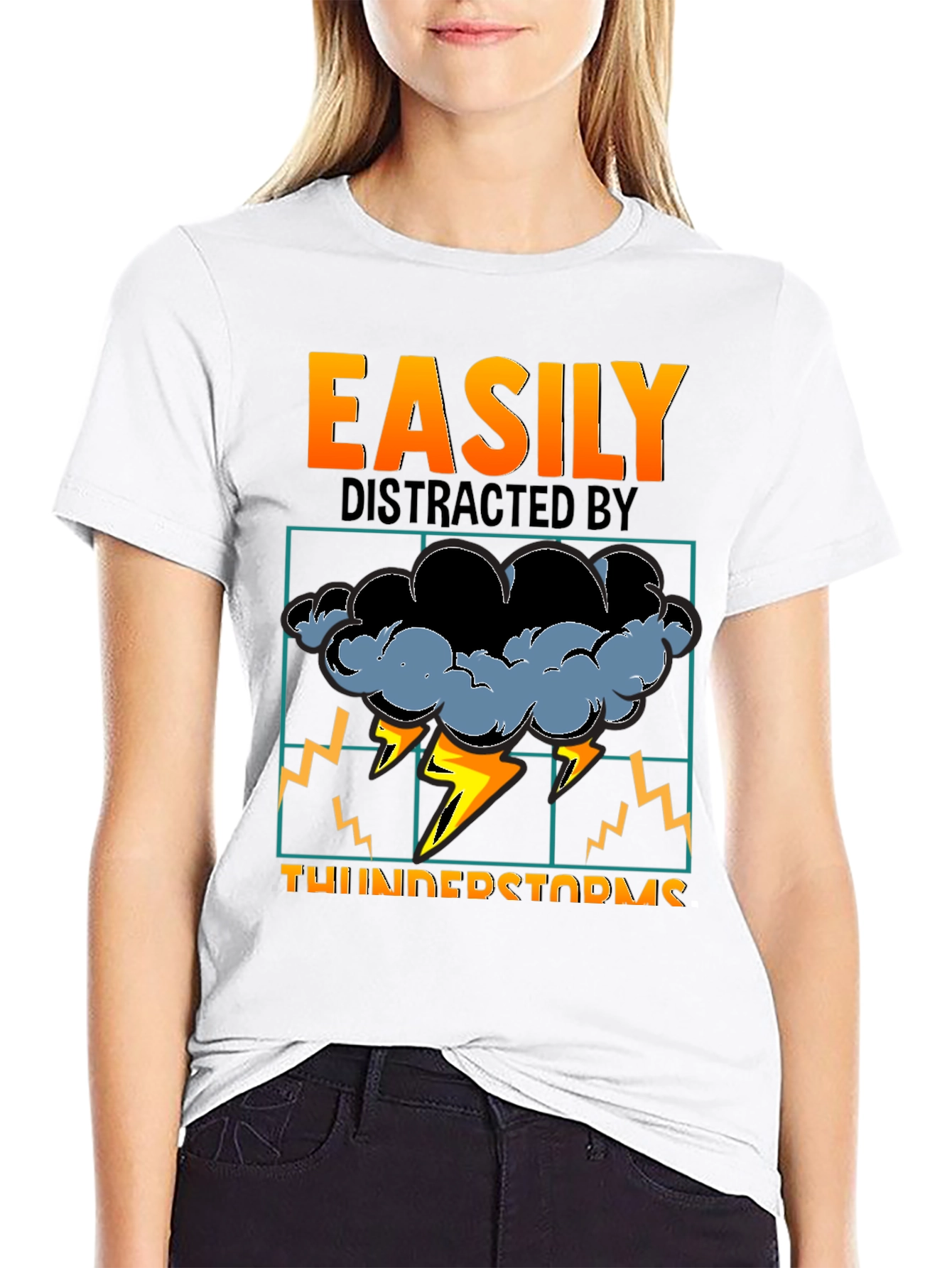 Easily Distracted By Thunderstorms T-Shirt