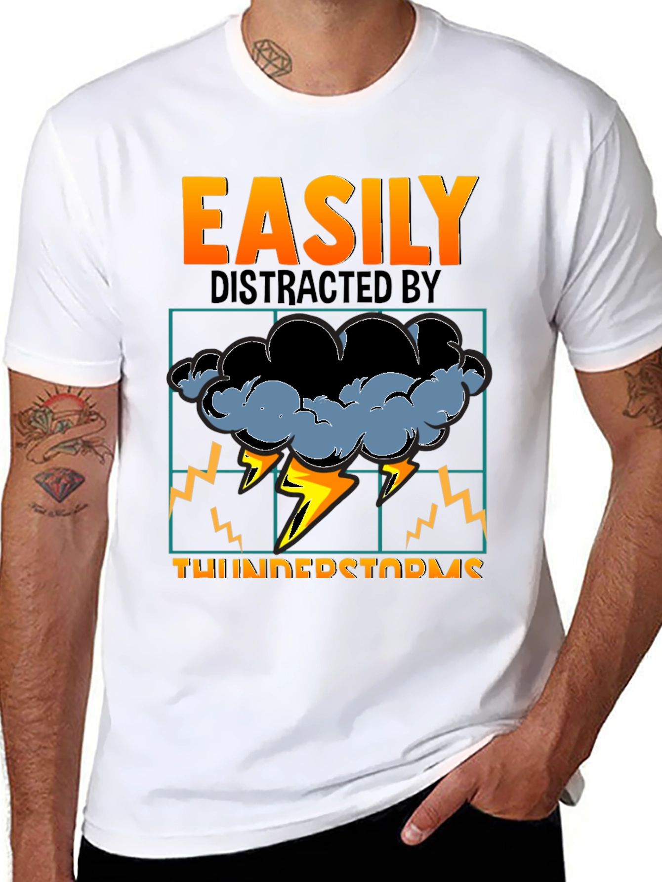 Easily Distracted By Thunderstorms T-Shirt