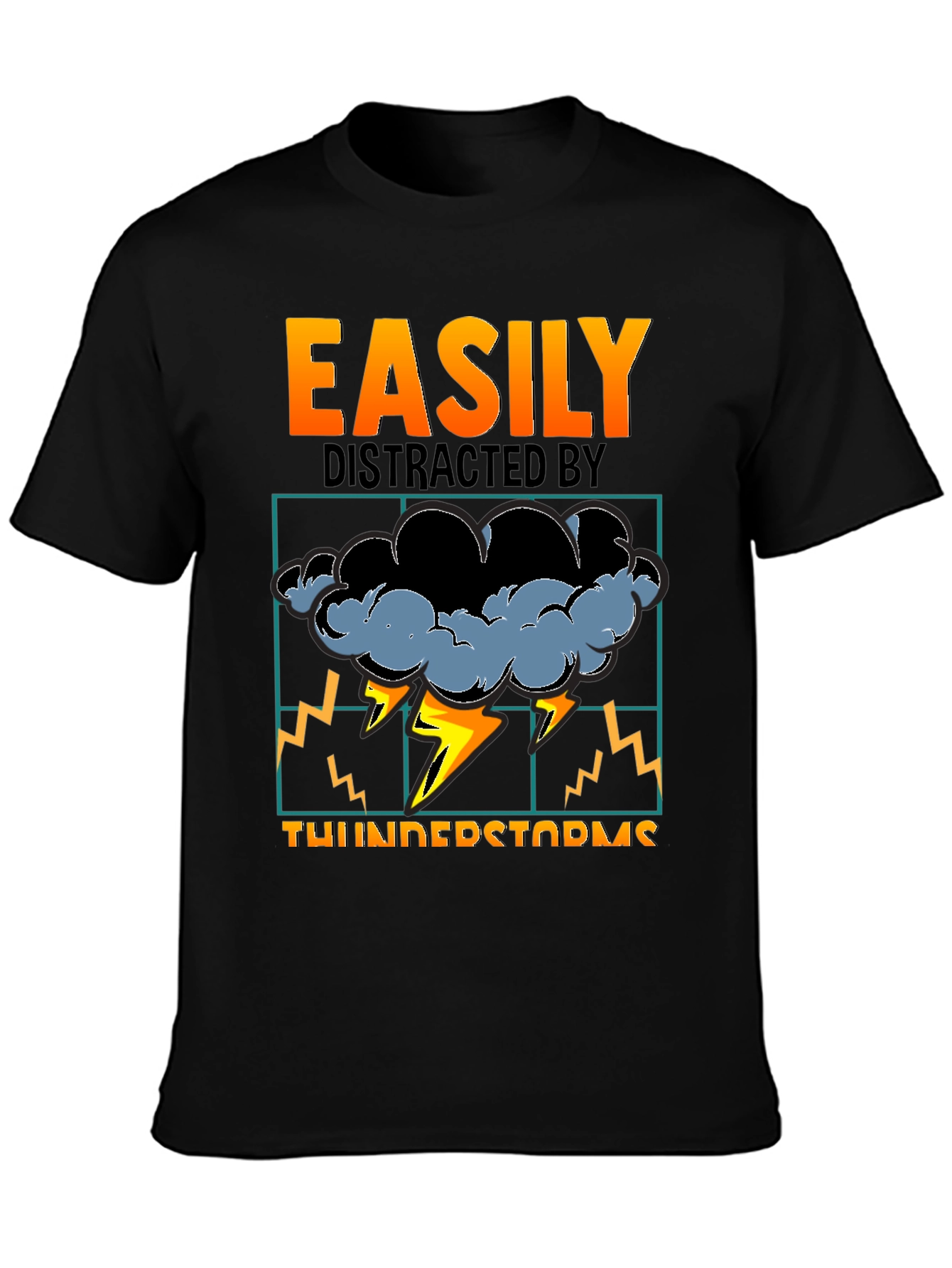 Easily Distracted By Thunderstorms T-Shirt