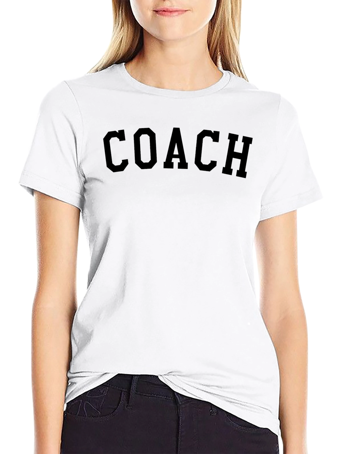 Mens Coach Graphic T-Shirt - Black