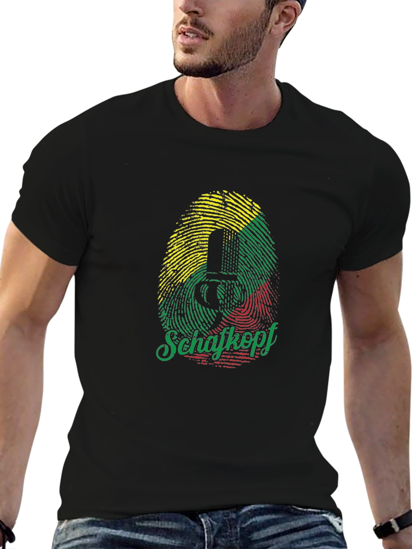 Schaftkopf Fingerprint T-Shirt - German Card Game Tee