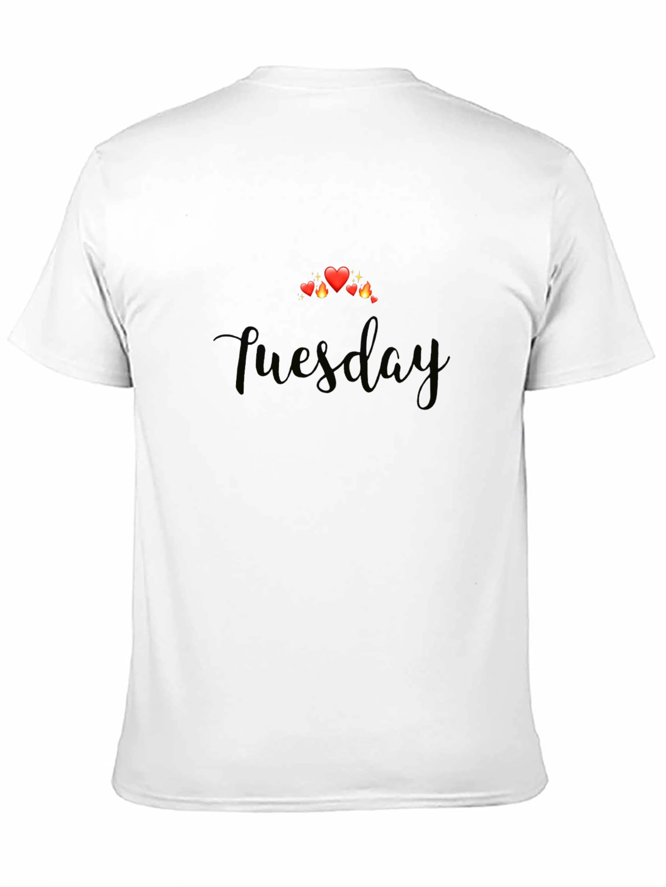 Tuesday Hearts Graphic T-Shirt - Soft Black Tee