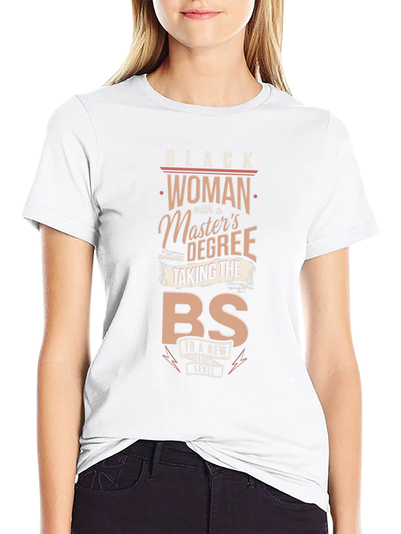 Black Woman with a Masters Degree T-Shirt