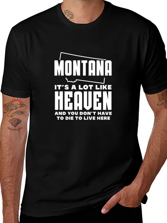 Montana Heaven Graphic T-Shirt - Black