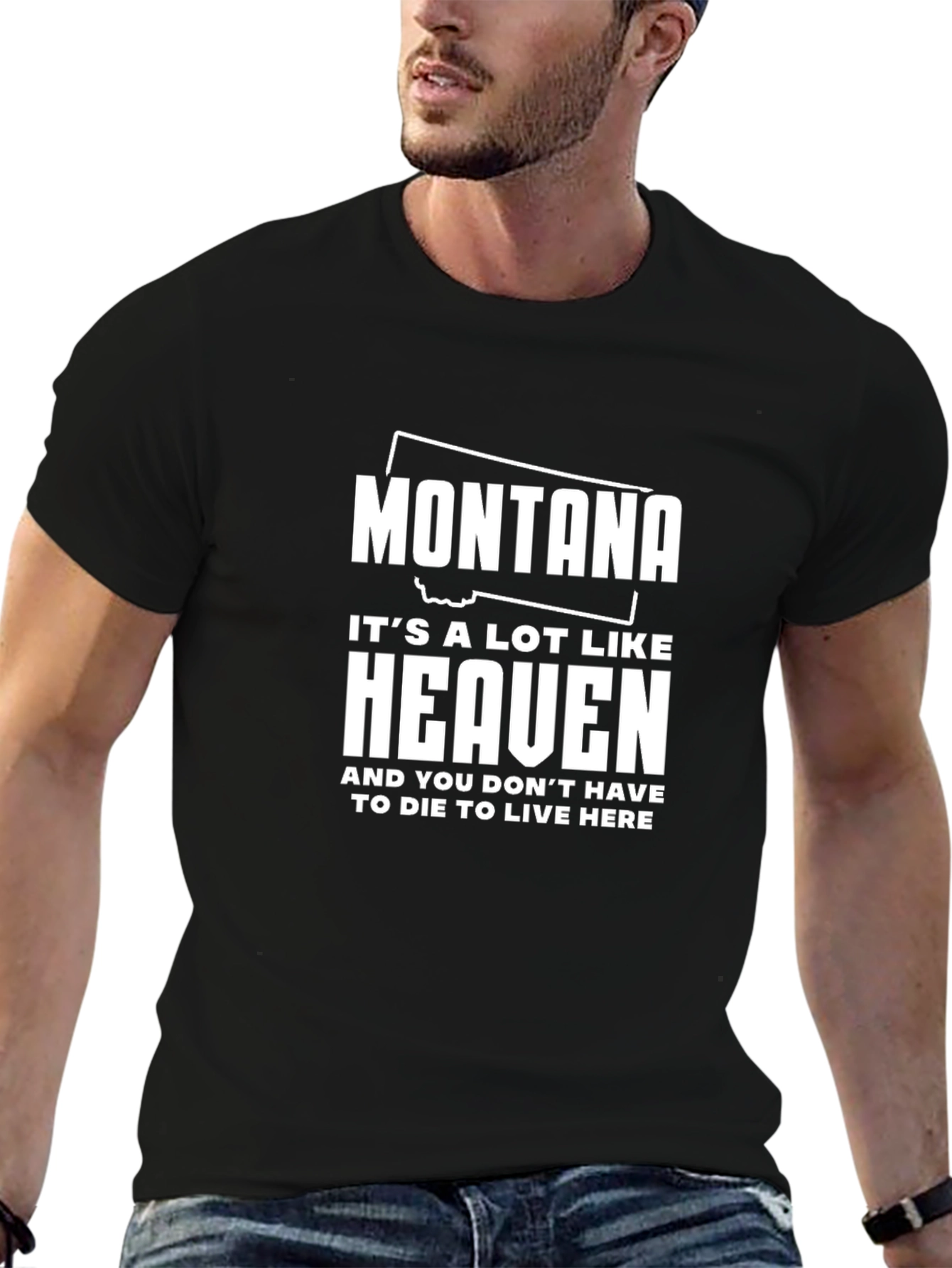 Montana Heaven Graphic T-Shirt - Black