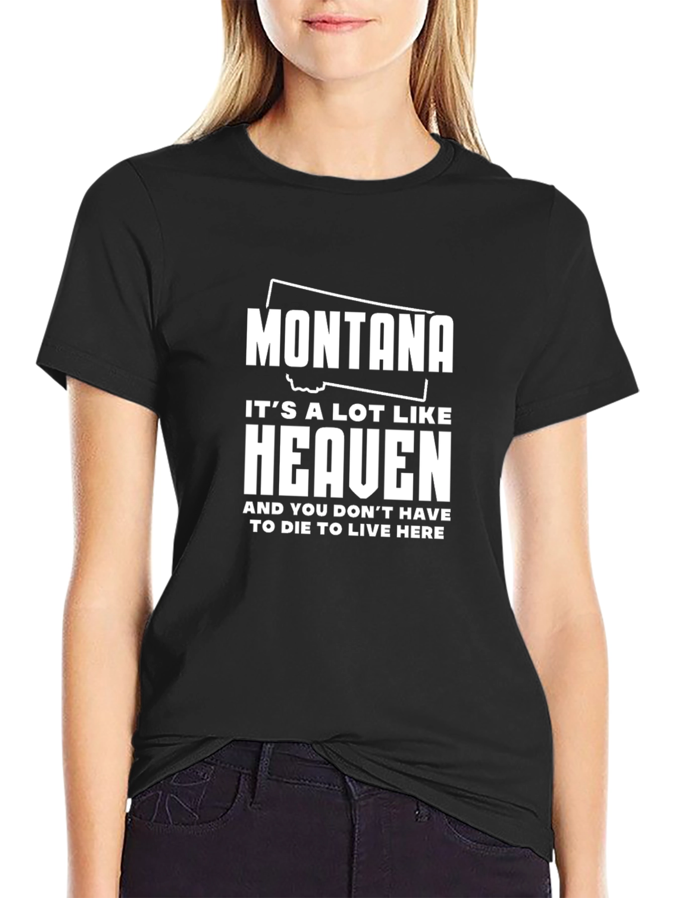 Montana Heaven Graphic T-Shirt - Black