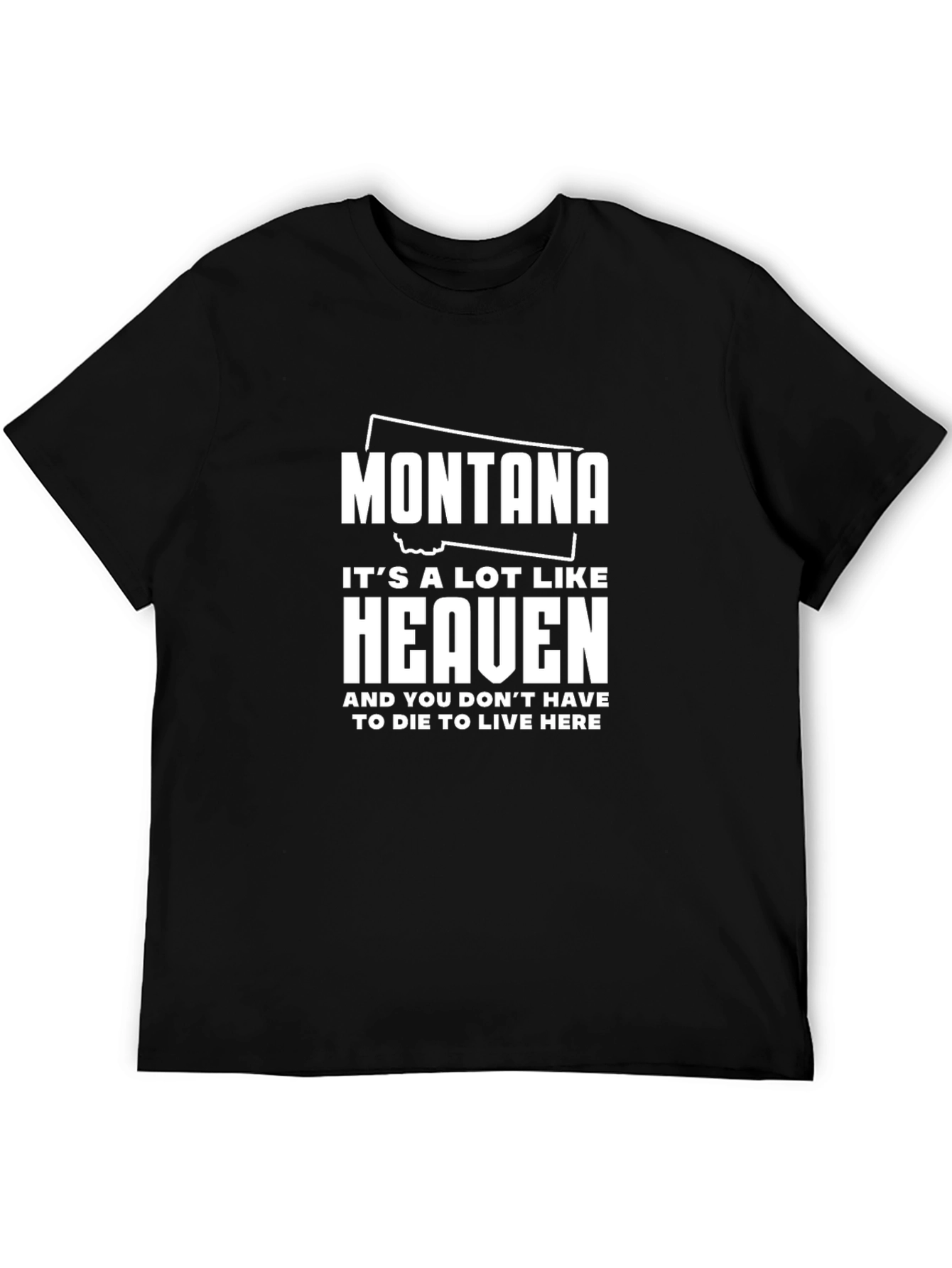 Montana Heaven Graphic T-Shirt - Black