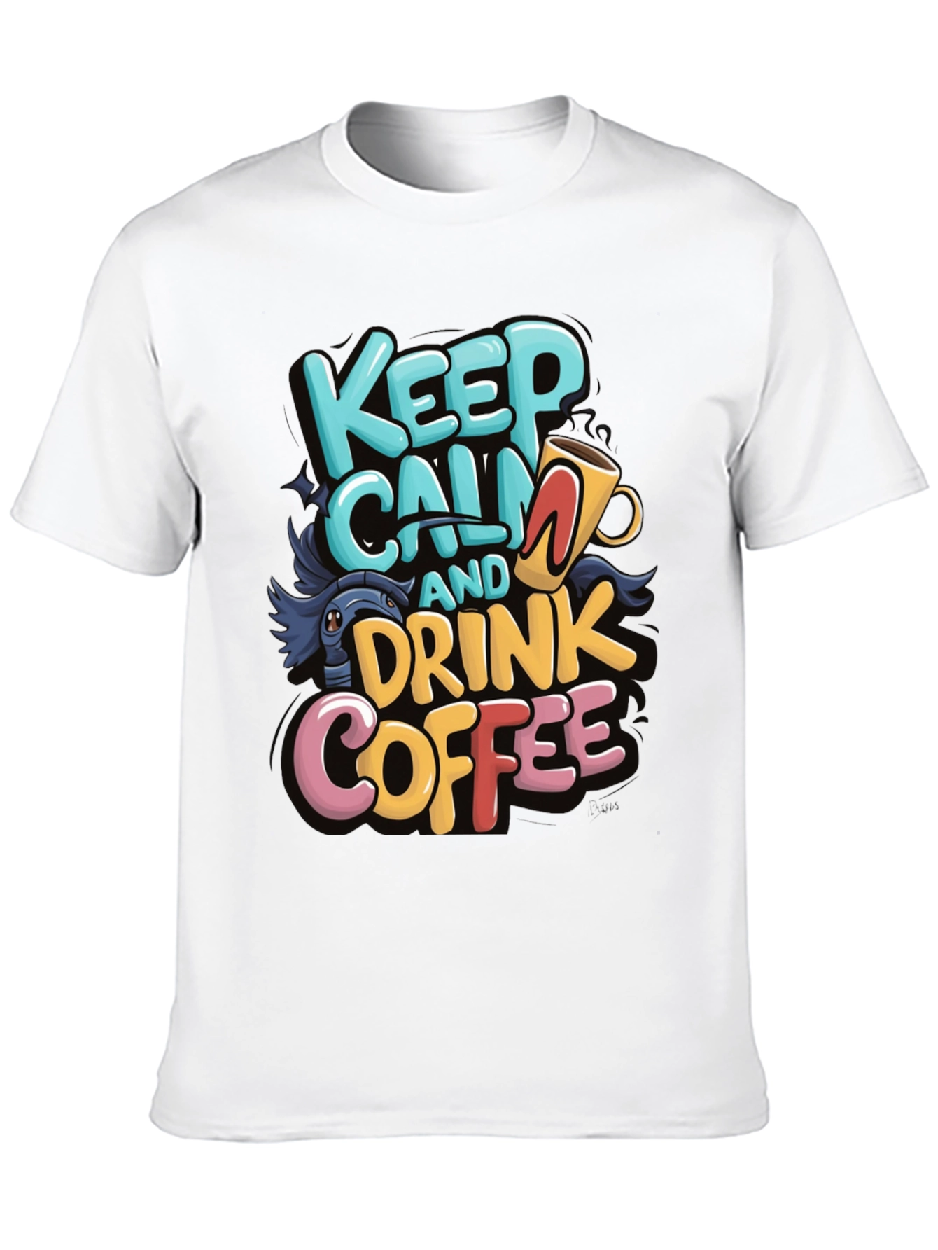 Keep Calm and Drink Coffee Graphic Tee