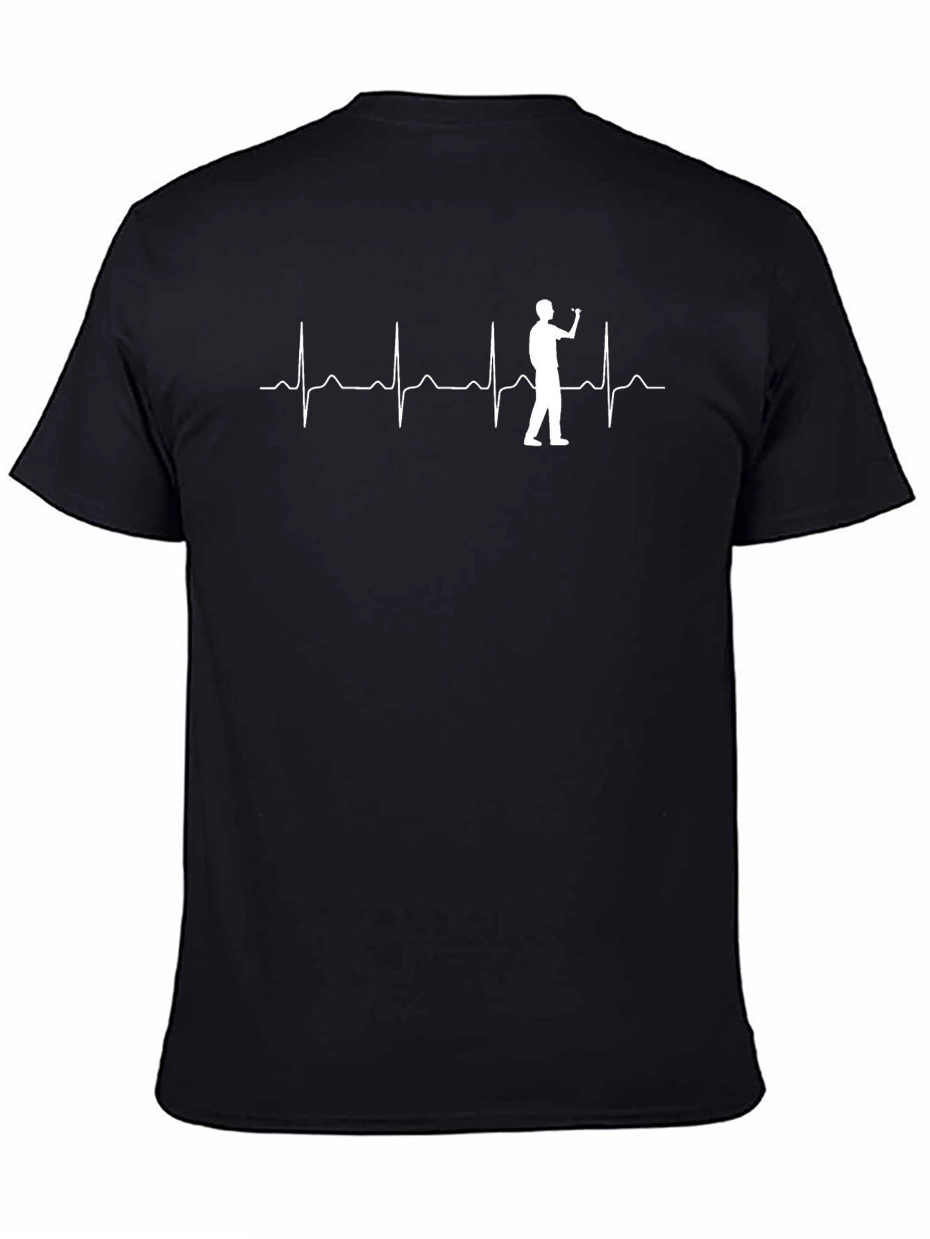 Darts Heartbeat Graphic Tee - Black