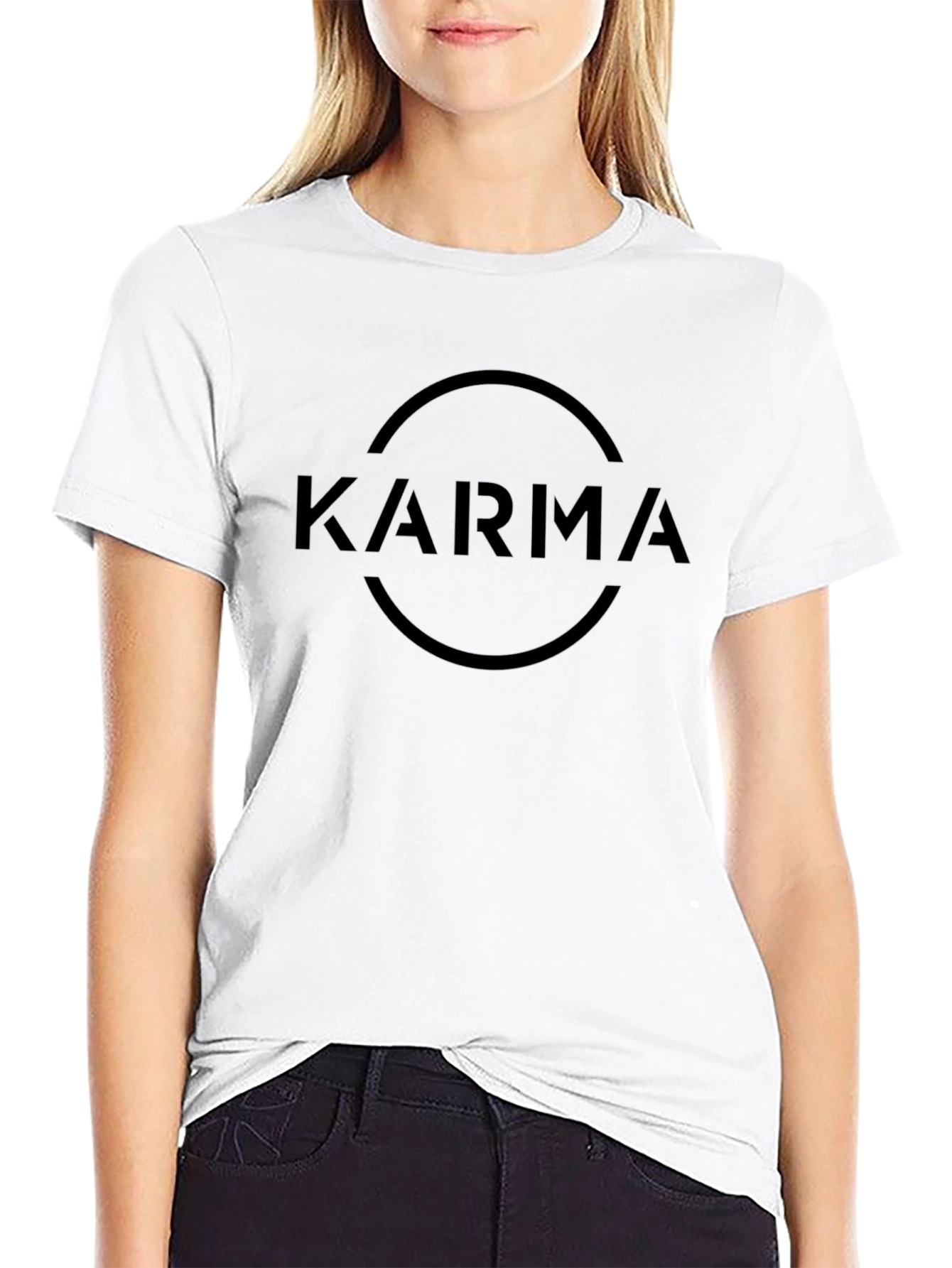 Karma Circle Tee - Stylish Graphic T-Shirt