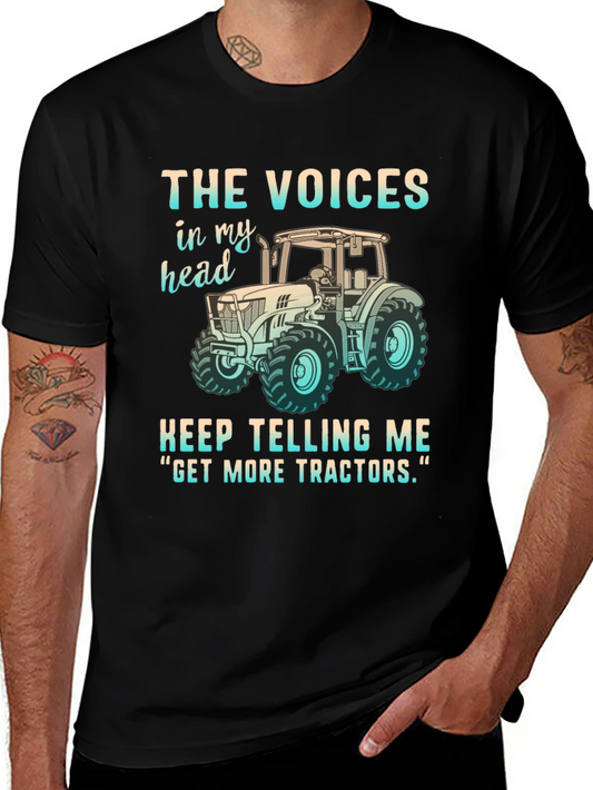 Funny Get More Tractors Graphic Tee