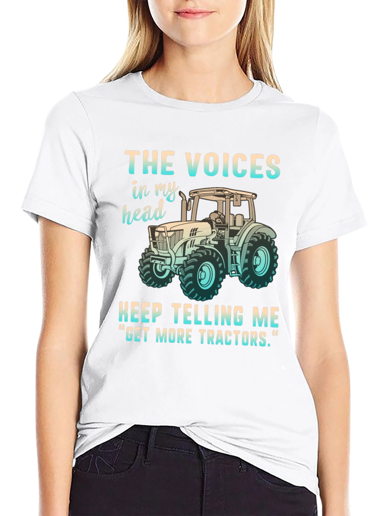 Funny Get More Tractors Graphic Tee