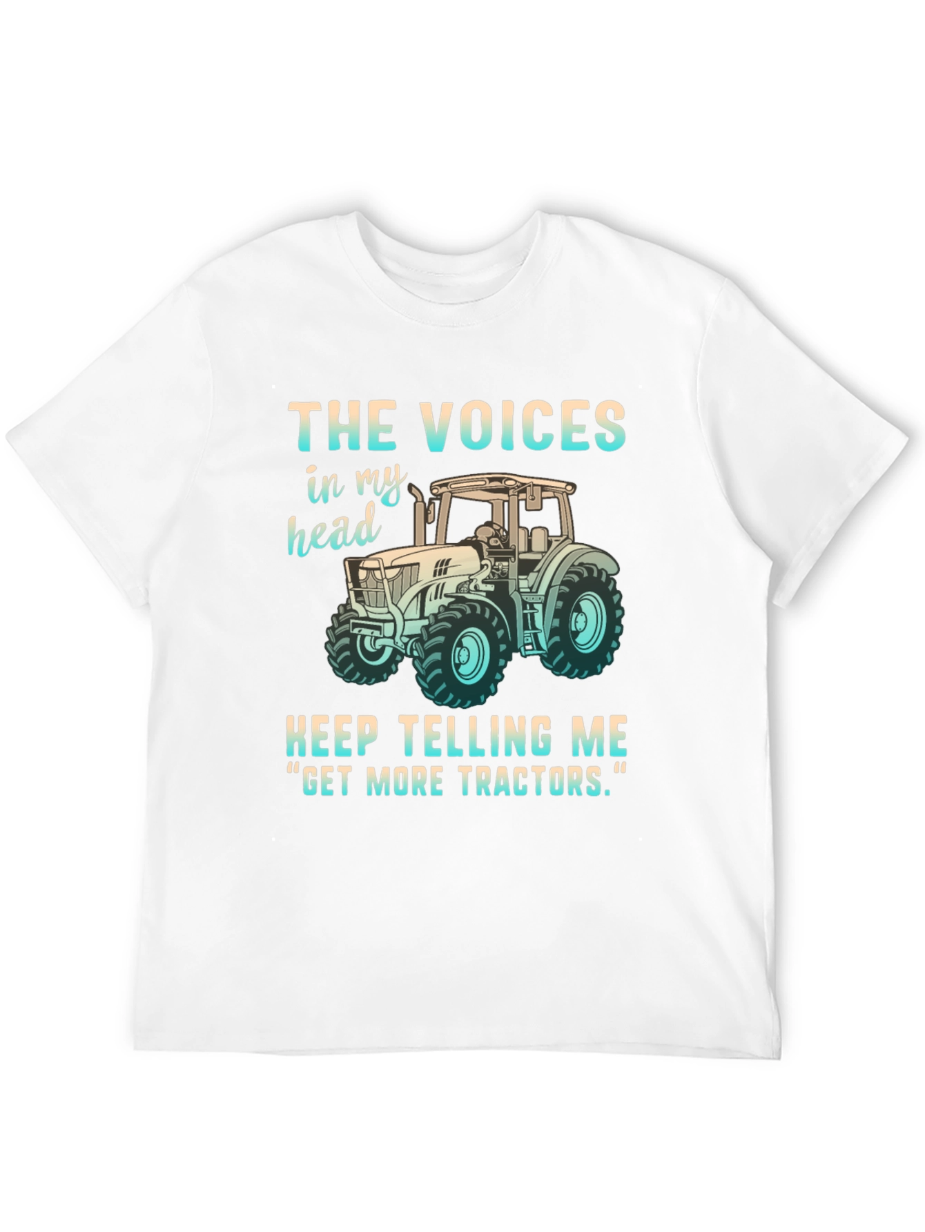 Funny Get More Tractors Graphic Tee