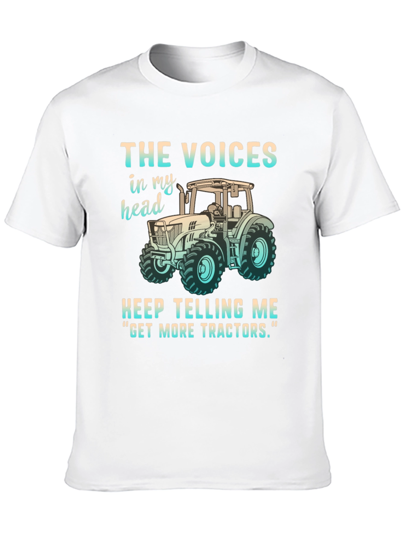 Funny Get More Tractors Graphic Tee