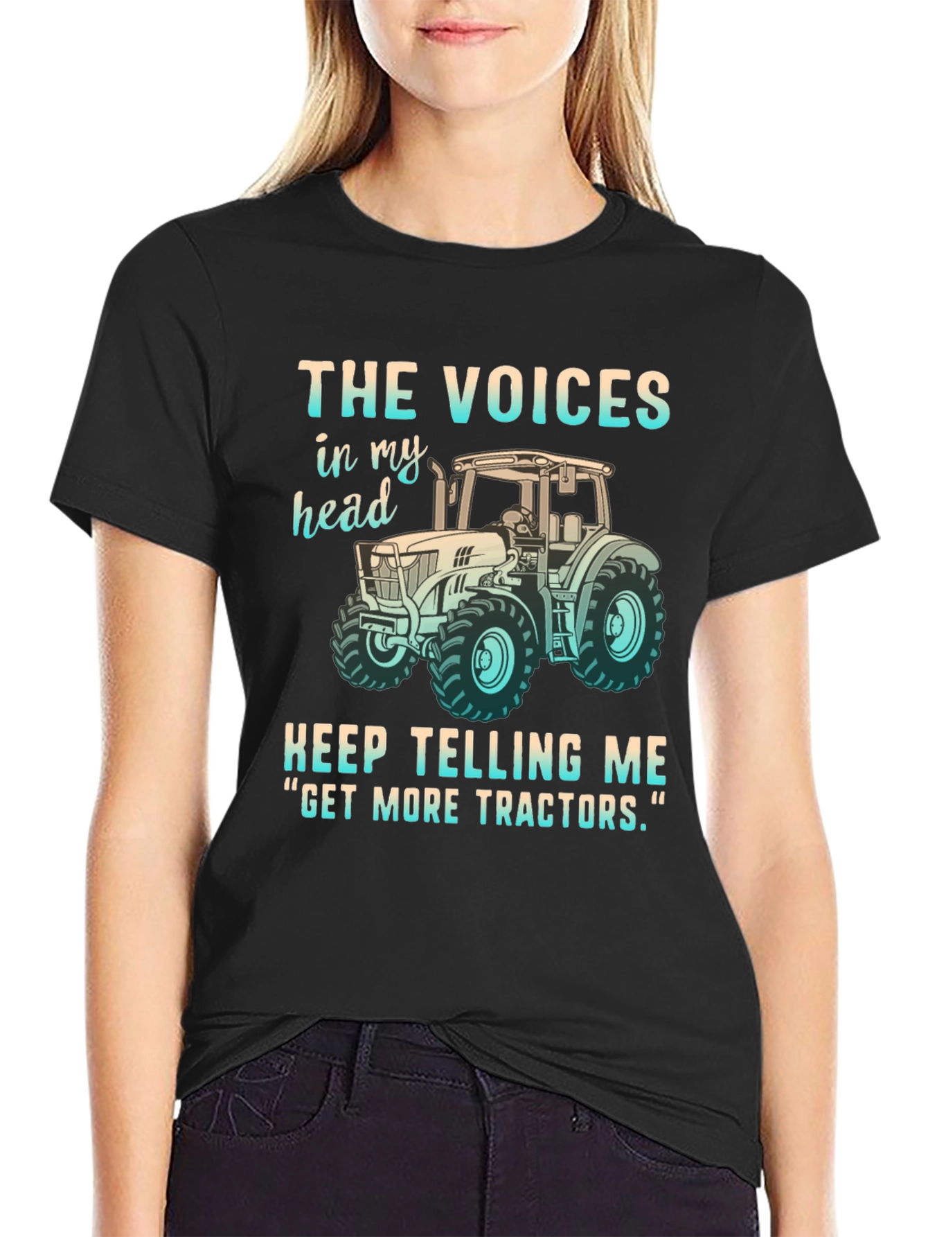 Funny Get More Tractors Graphic Tee