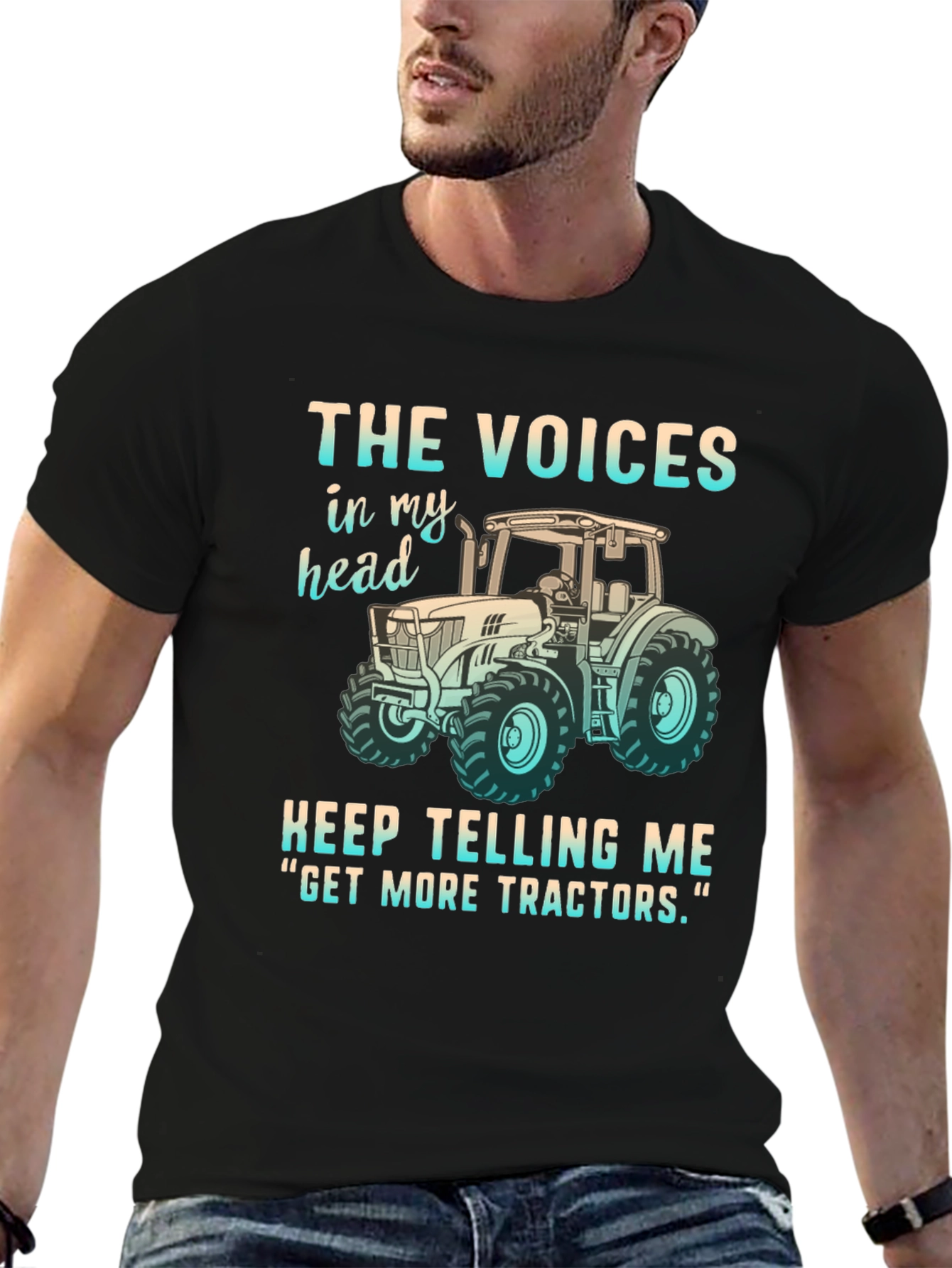 Funny Get More Tractors Graphic Tee