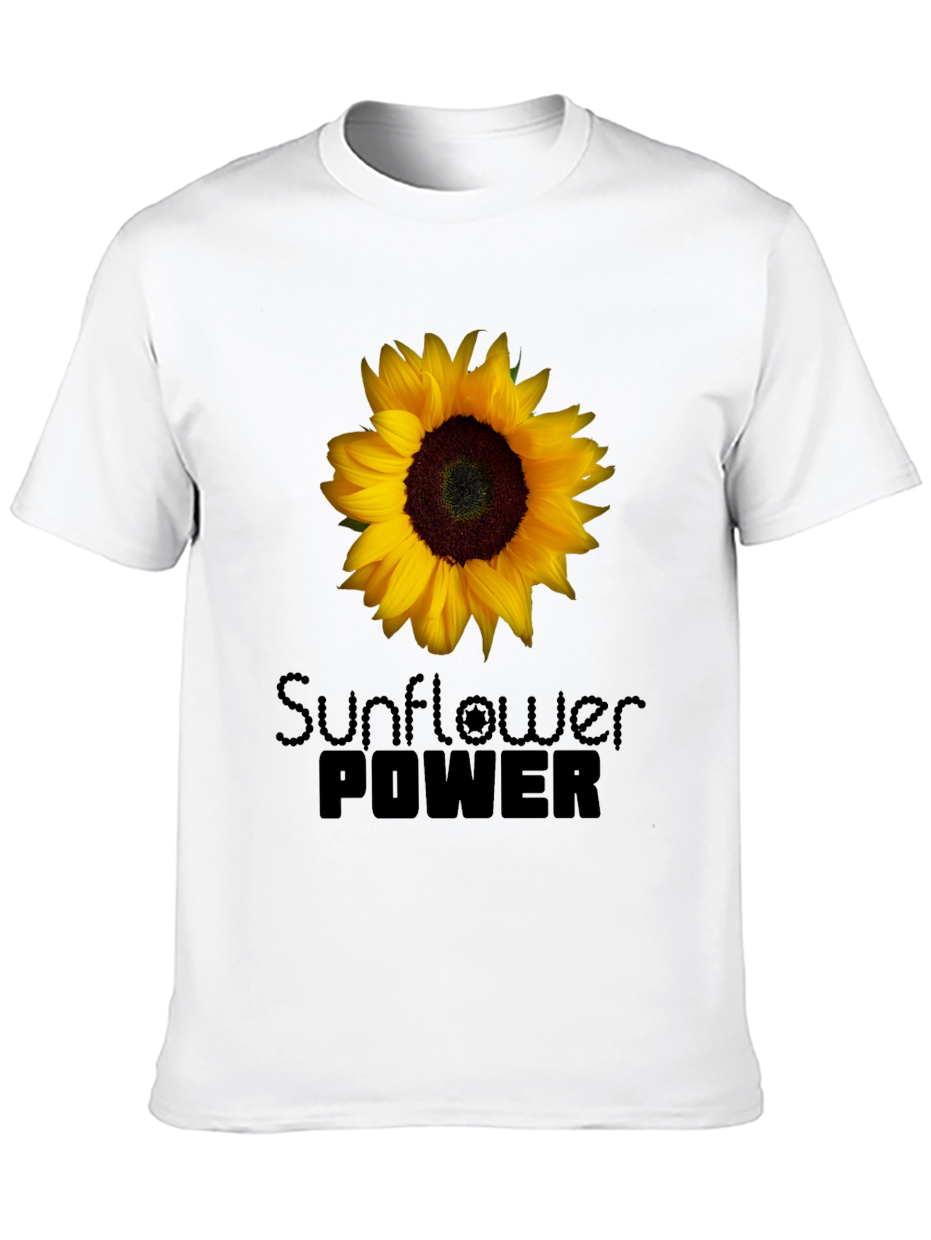 Sunflower Power Black T-Shirt