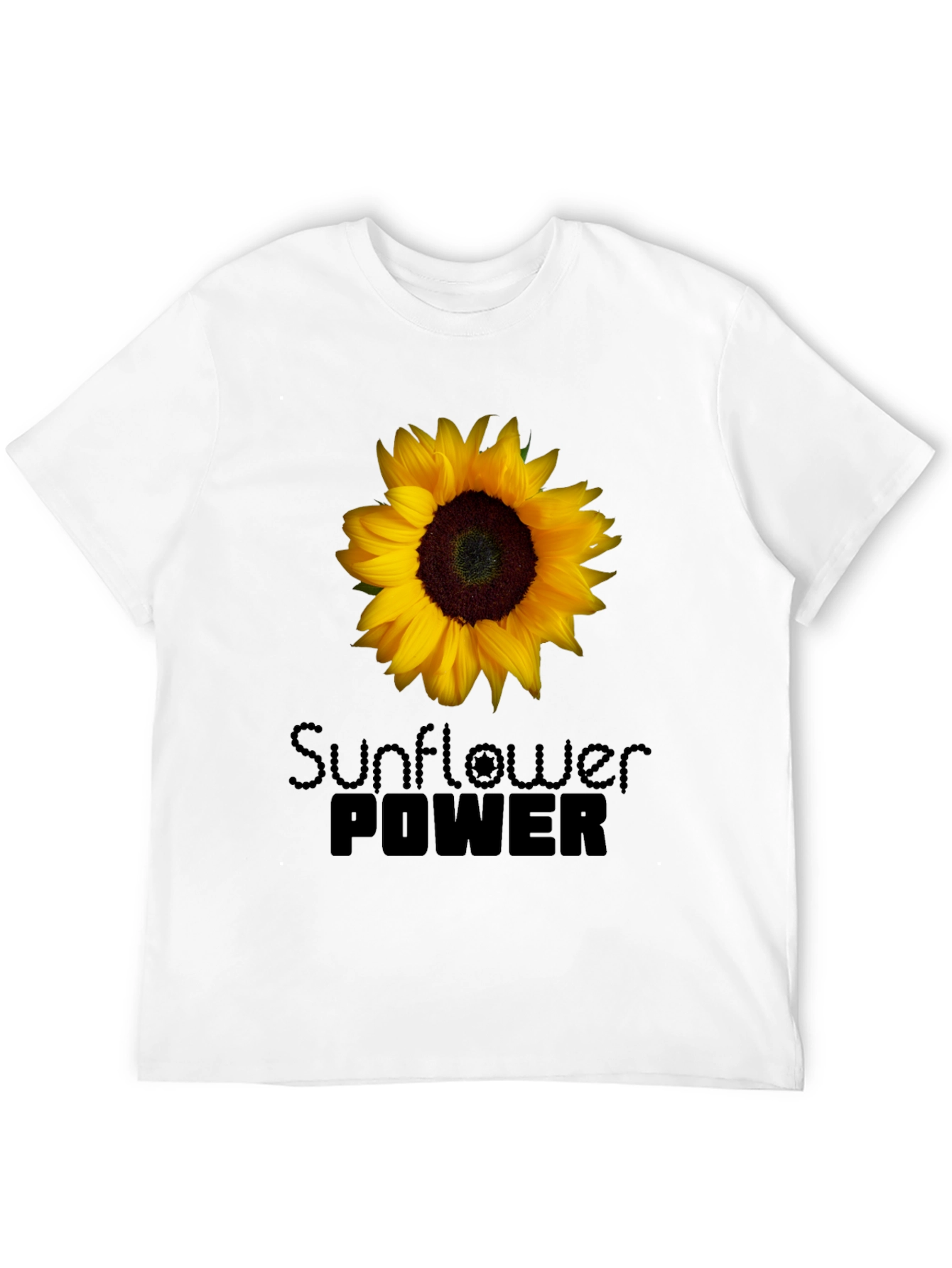 Sunflower Power Black T-Shirt