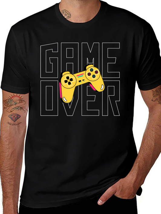Game Over Graphic Print Tee - Gamer Style