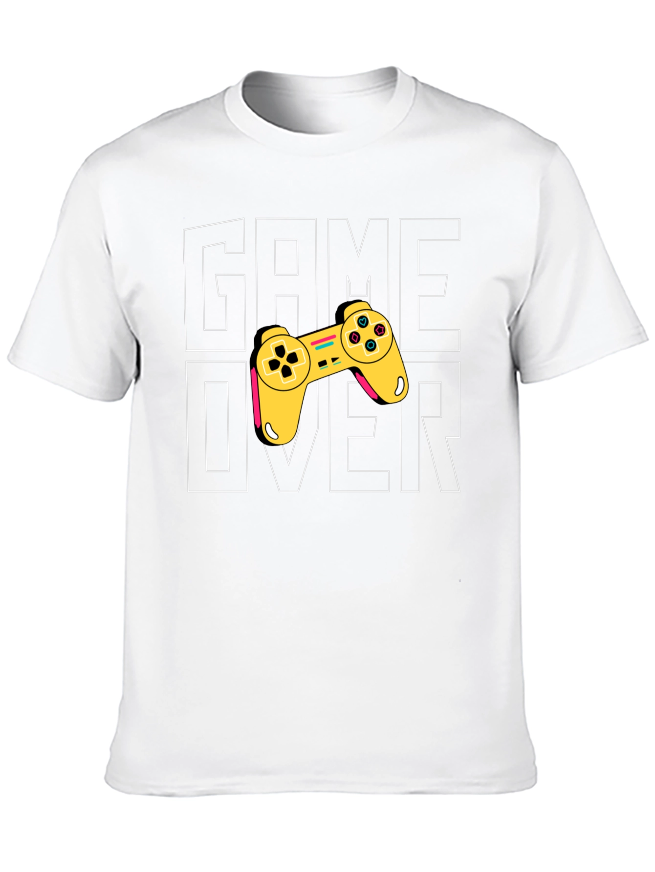 Game Over Graphic Print Tee - Gamer Style