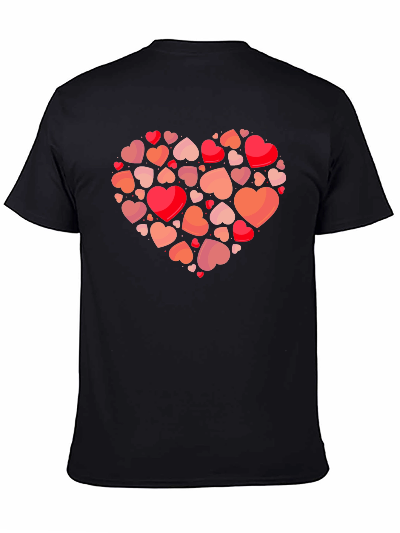 Heart Cluster Graphic Tee - Romantic Valentines Day