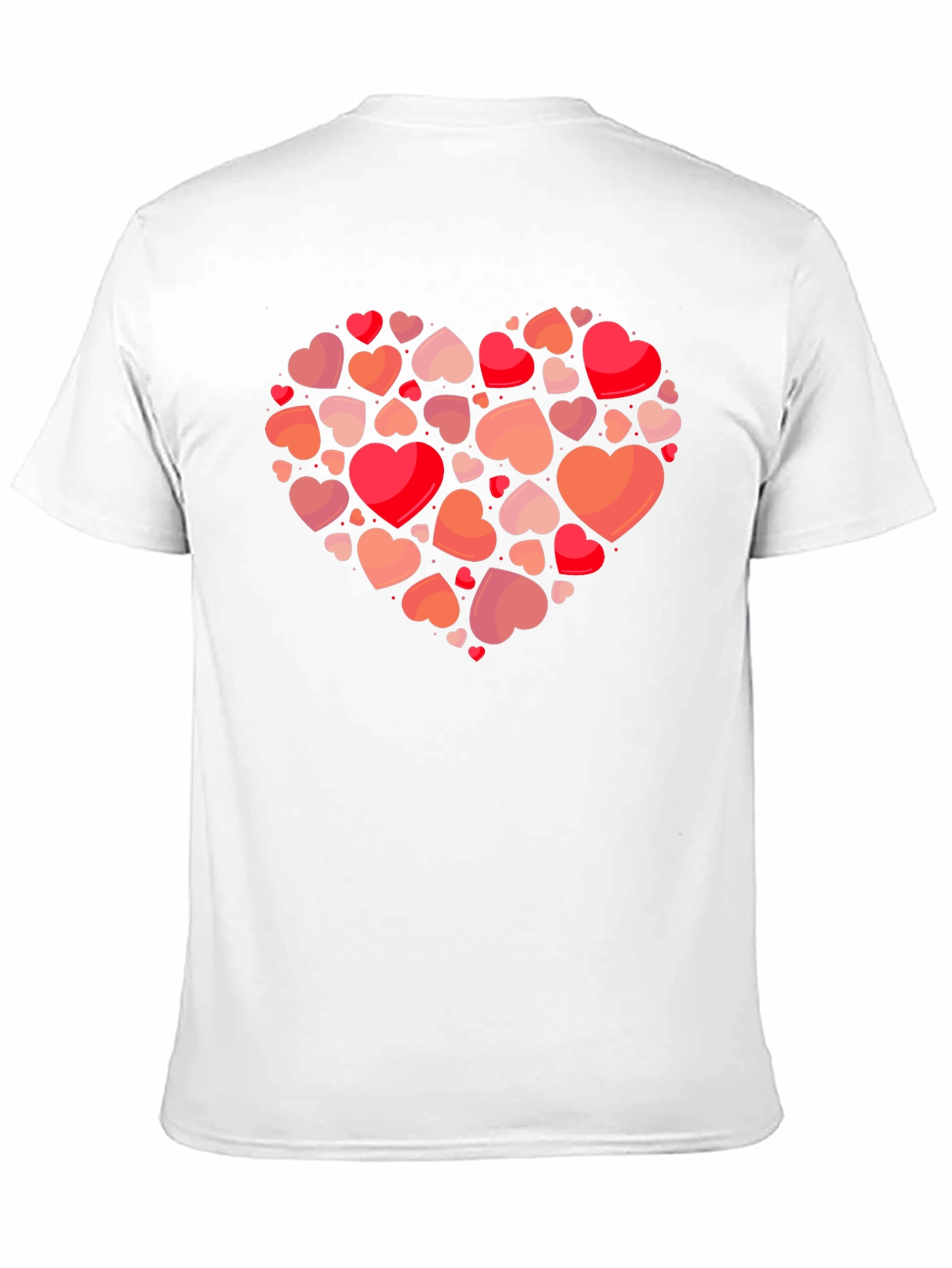 Heart Cluster Graphic Tee - Romantic Valentines Day