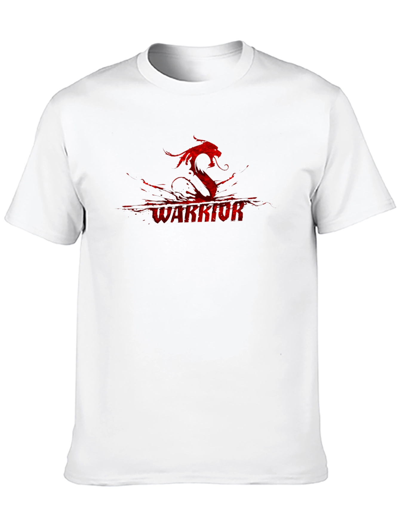 Warrior Dragon Graphic Black T-Shirt