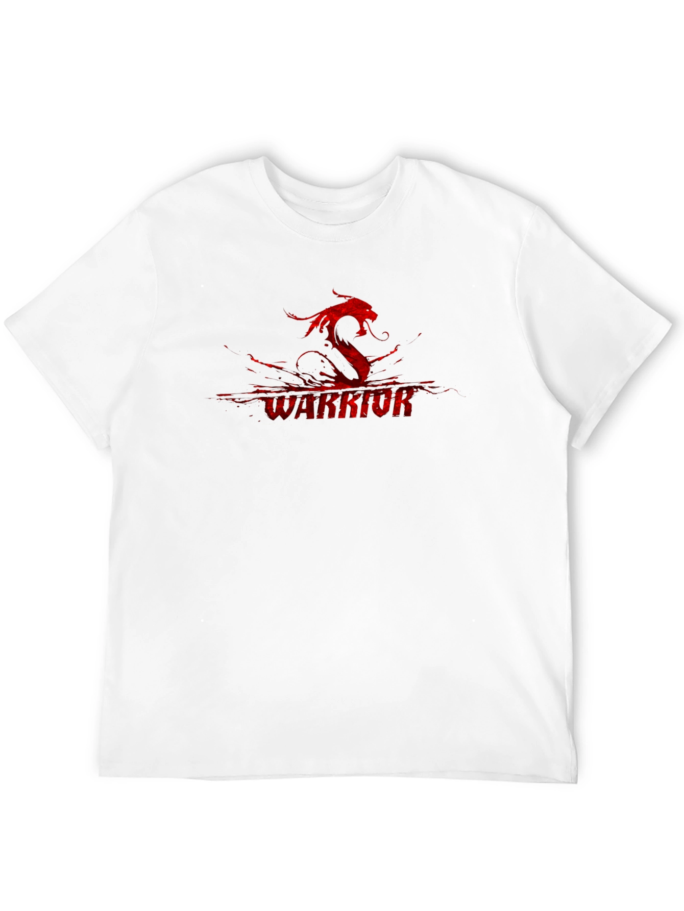 Warrior Dragon Graphic Black T-Shirt