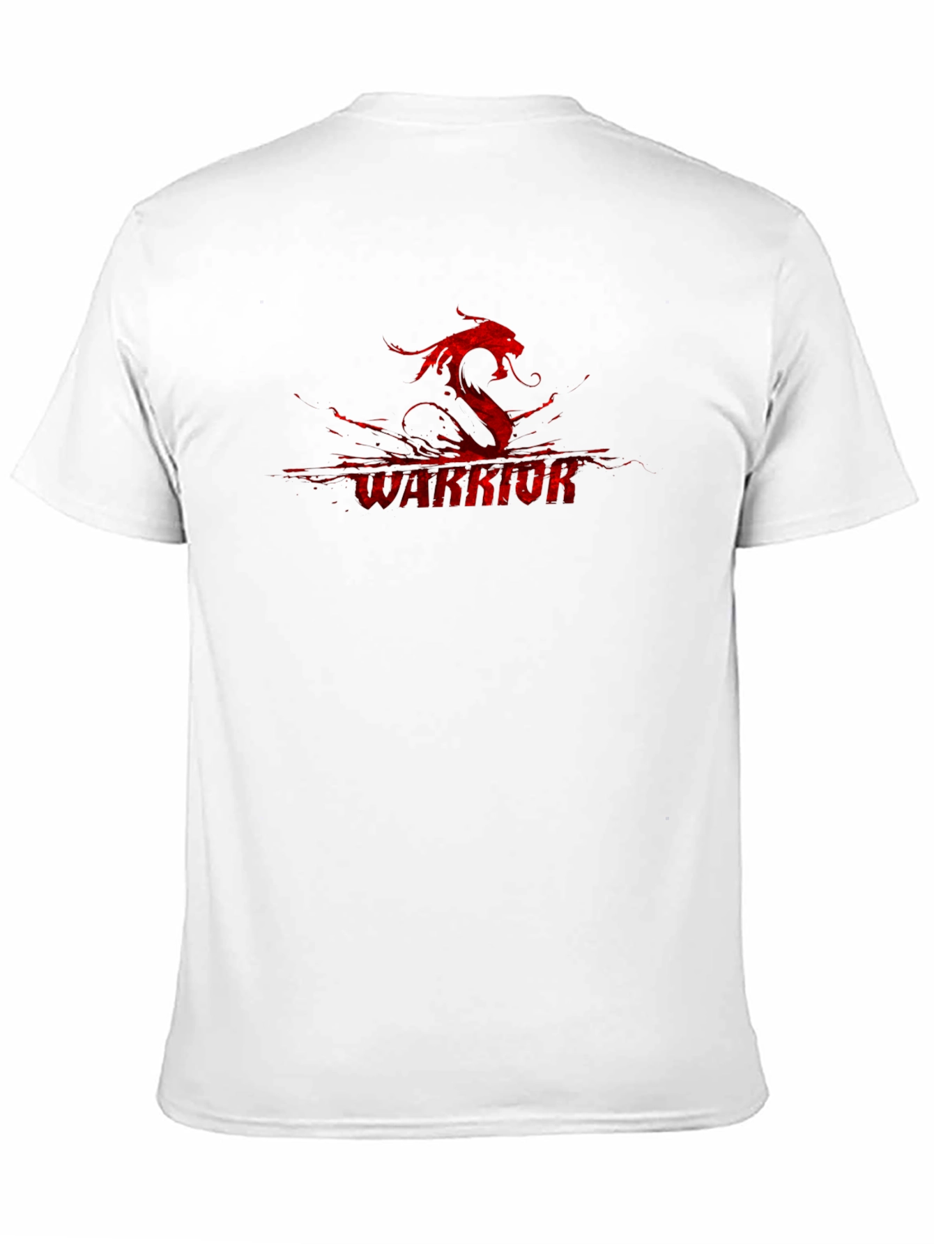 Warrior Dragon Graphic Black T-Shirt
