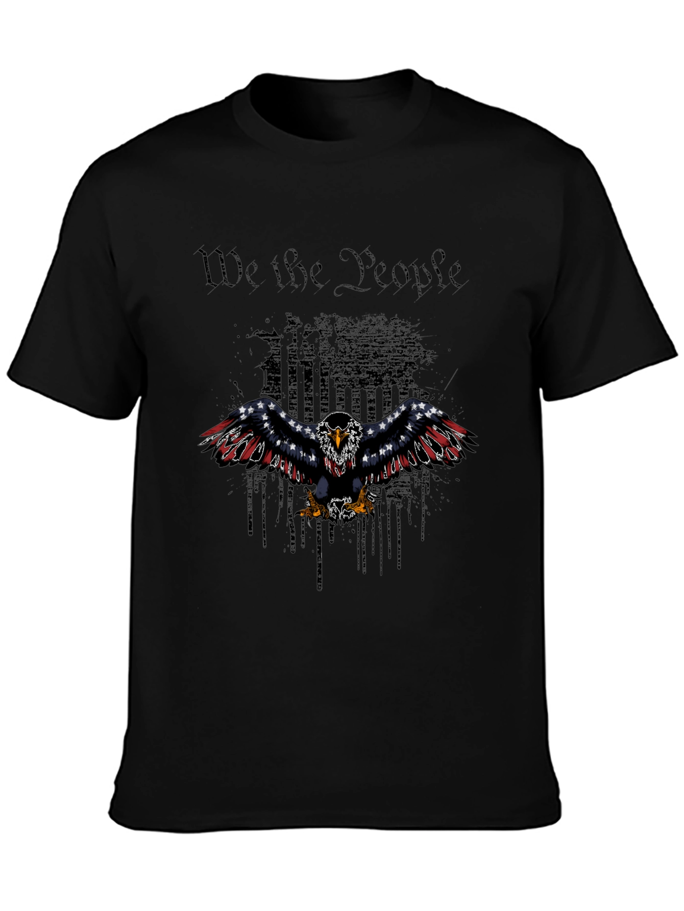 Patriotic Eagle We the People Graphic T-Shirt