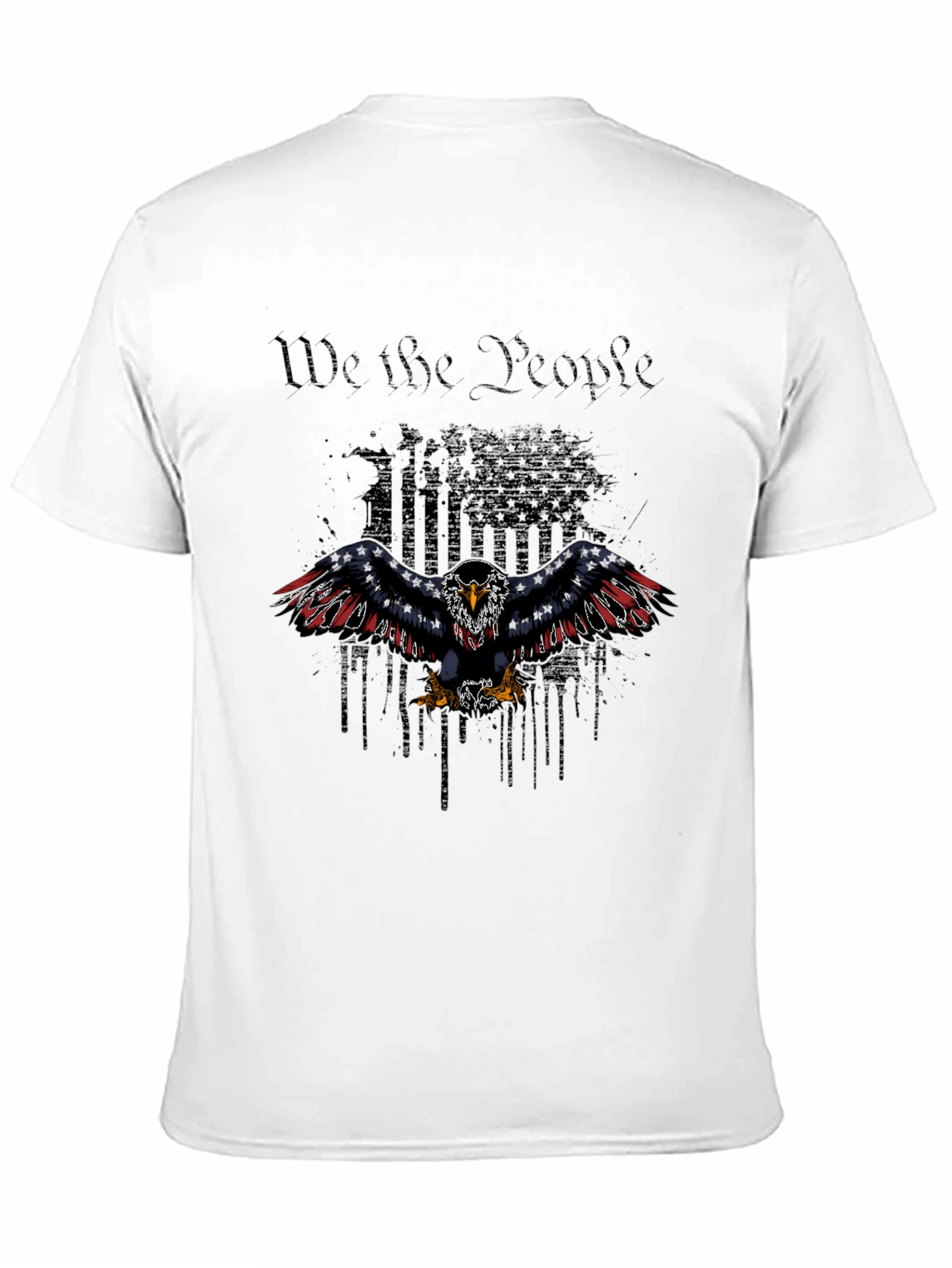 Patriotic Eagle We the People Graphic T-Shirt