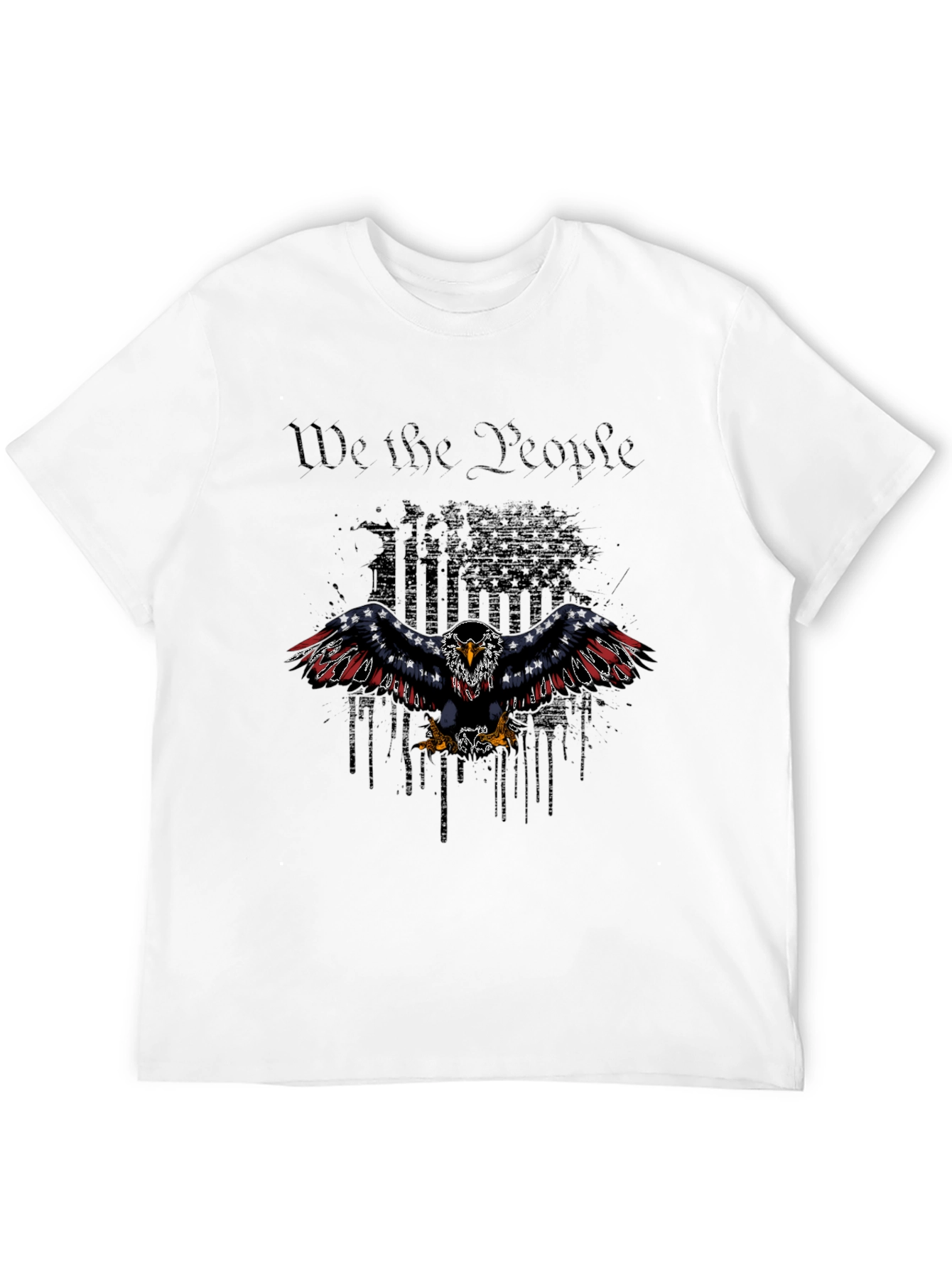 Patriotic Eagle We the People Graphic T-Shirt