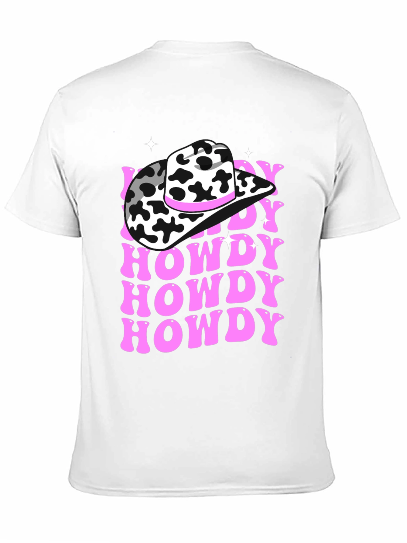 Howdy Cow Print T-Shirt Western Graphic Tee