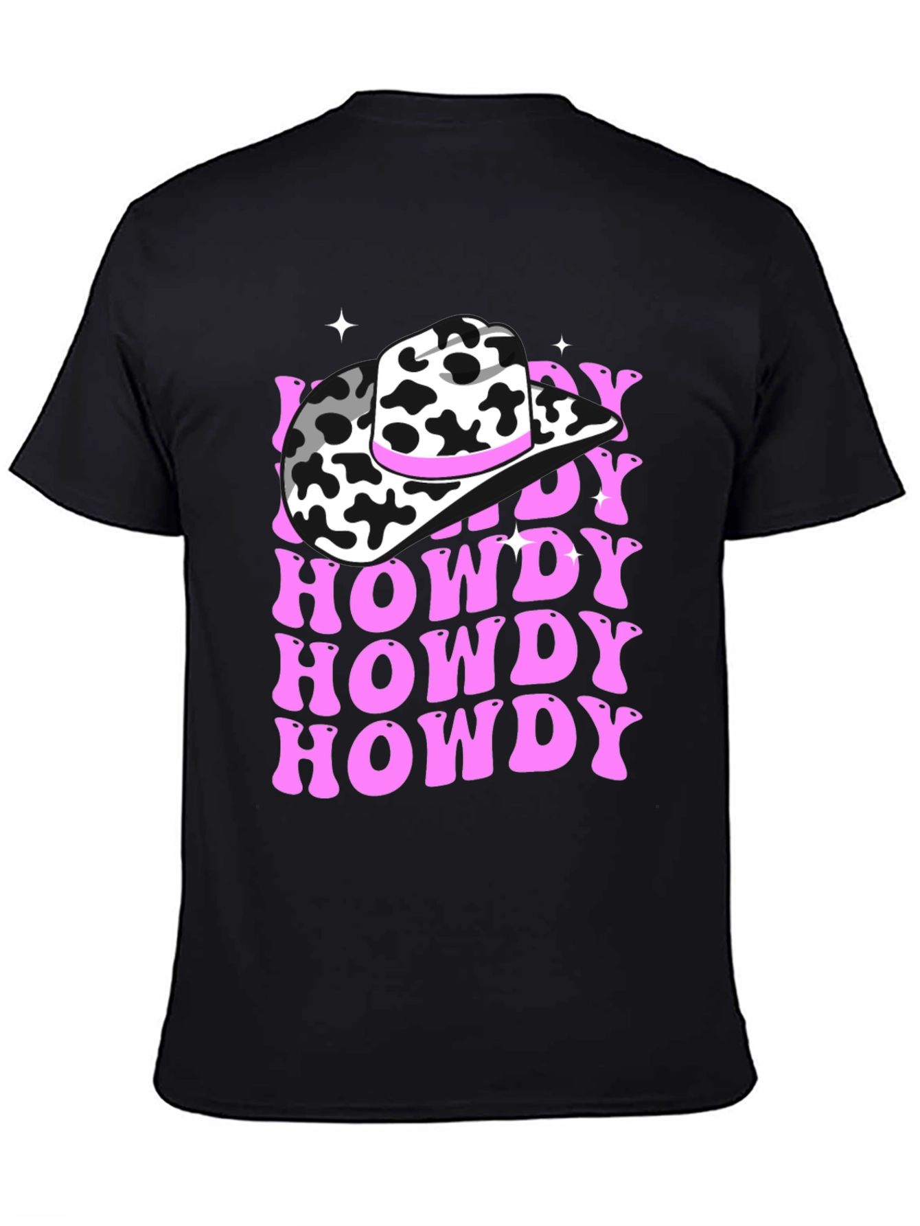 Howdy Cow Print T-Shirt Western Graphic Tee