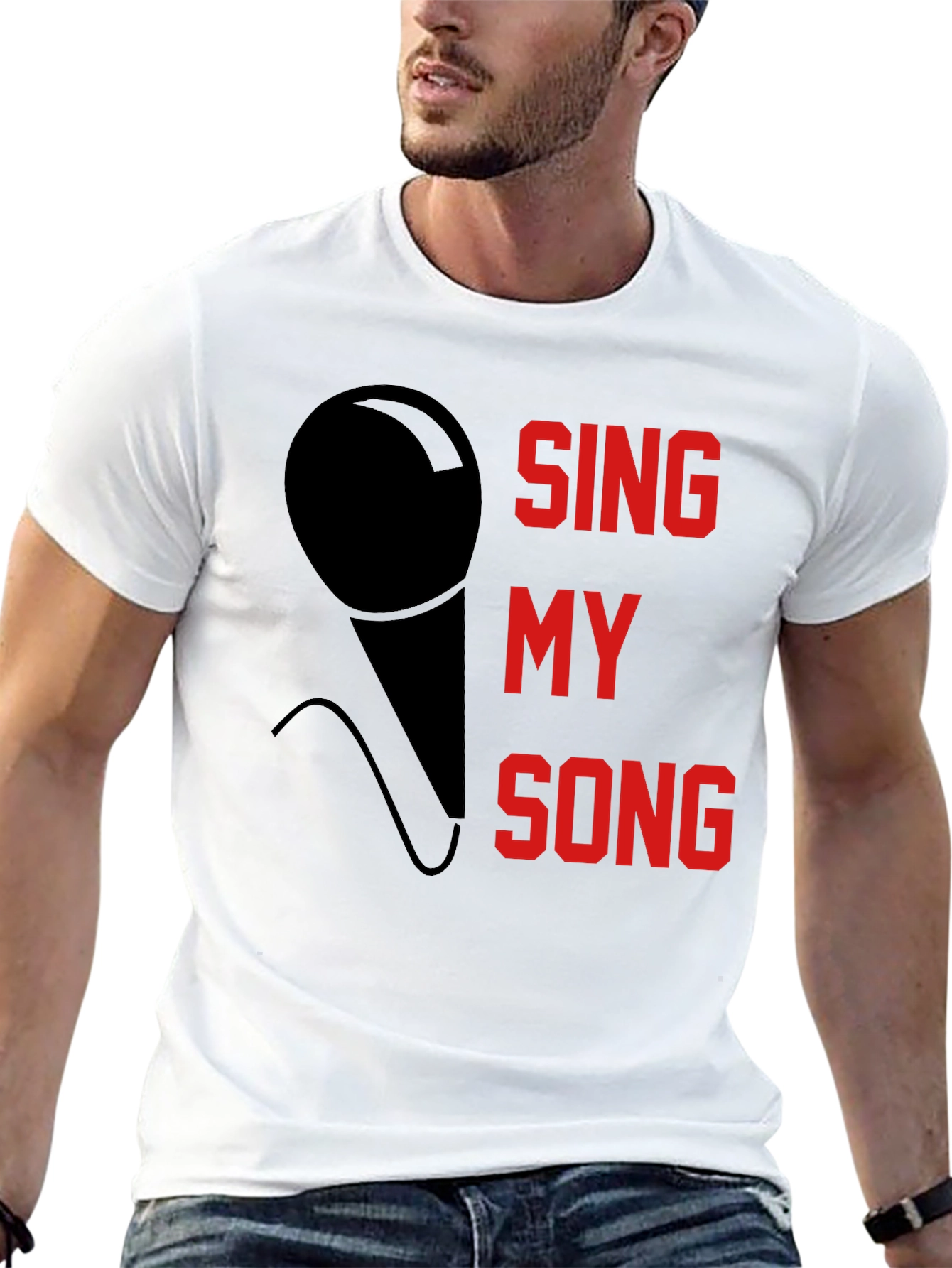 Sing My Song Graphic T-Shirt - Black